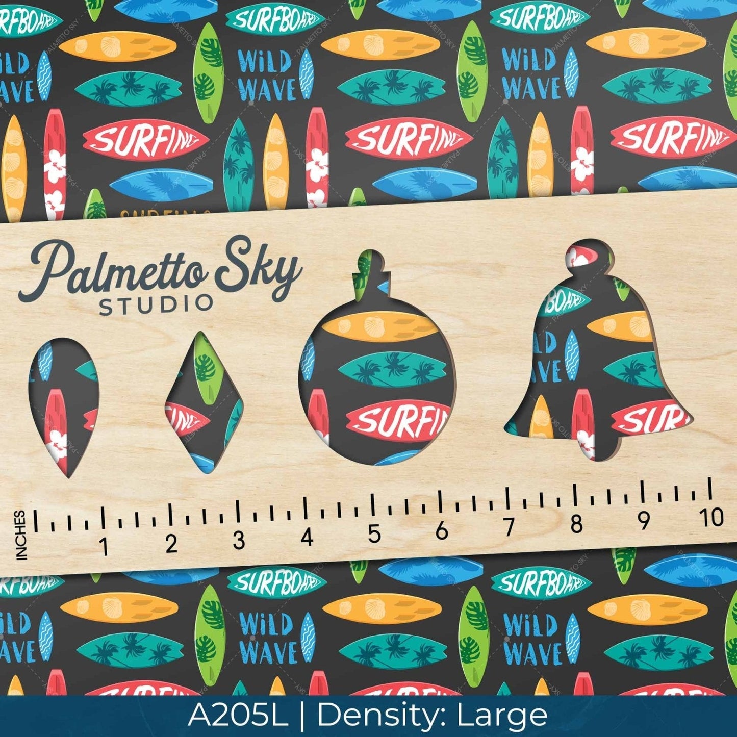 A205 Black Surf's Up - Palmetto Sky Studio