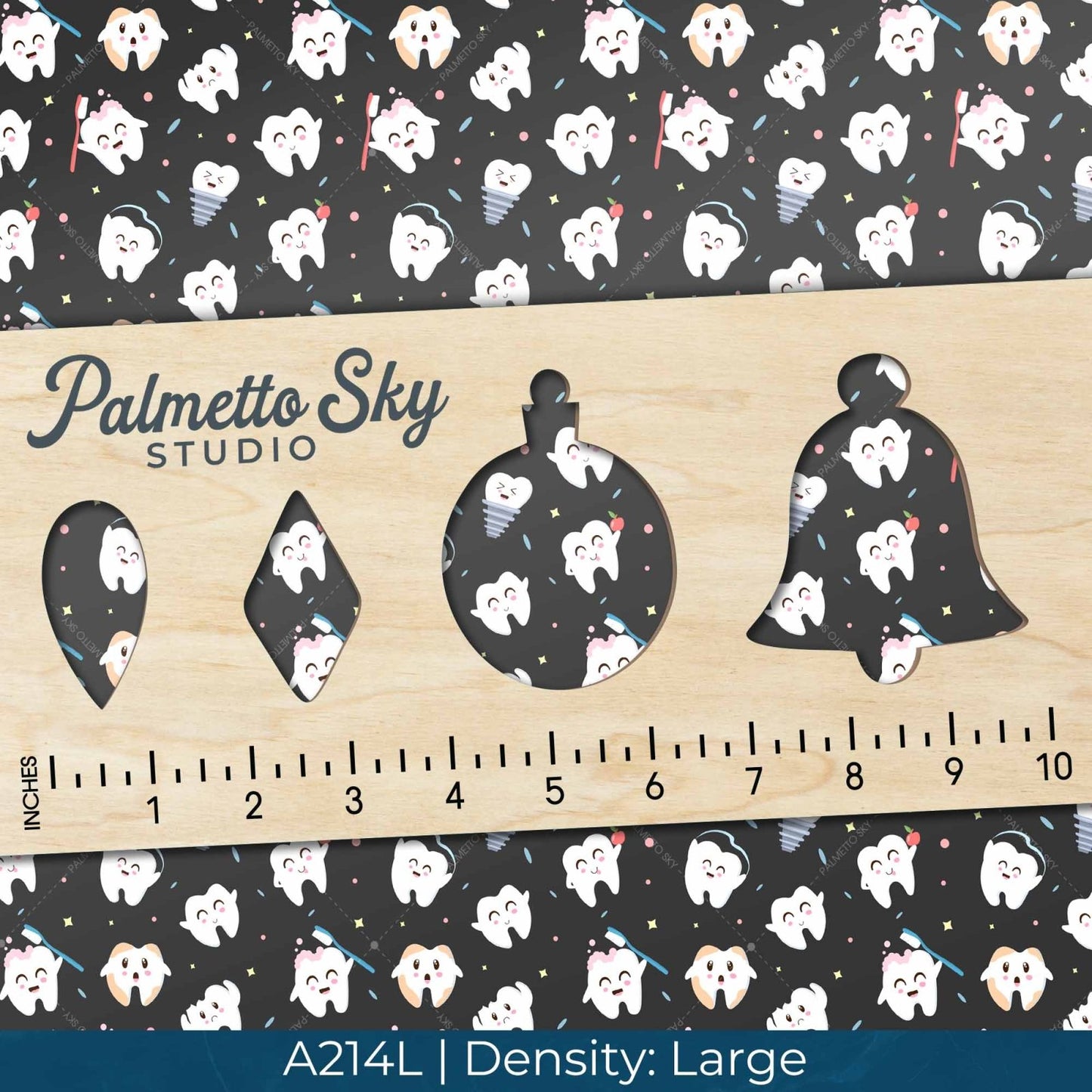 A214 Cute Brushing Teeth - Palmetto Sky Studio