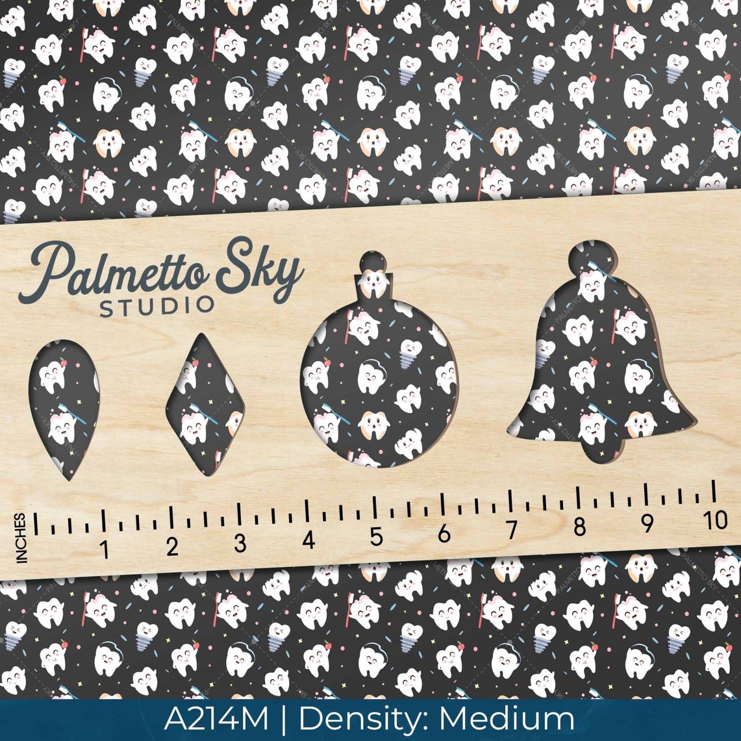 A214 Cute Brushing Teeth - Palmetto Sky Studio