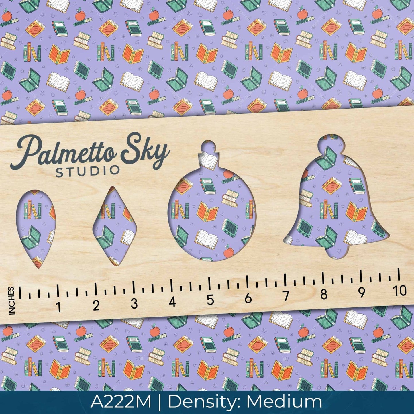 A222 Purple Reading Books - Palmetto Sky Studio