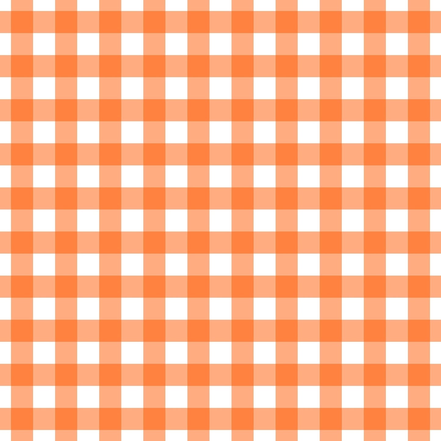 A261 Orange Gingham Plaid - Palmetto Sky Studio