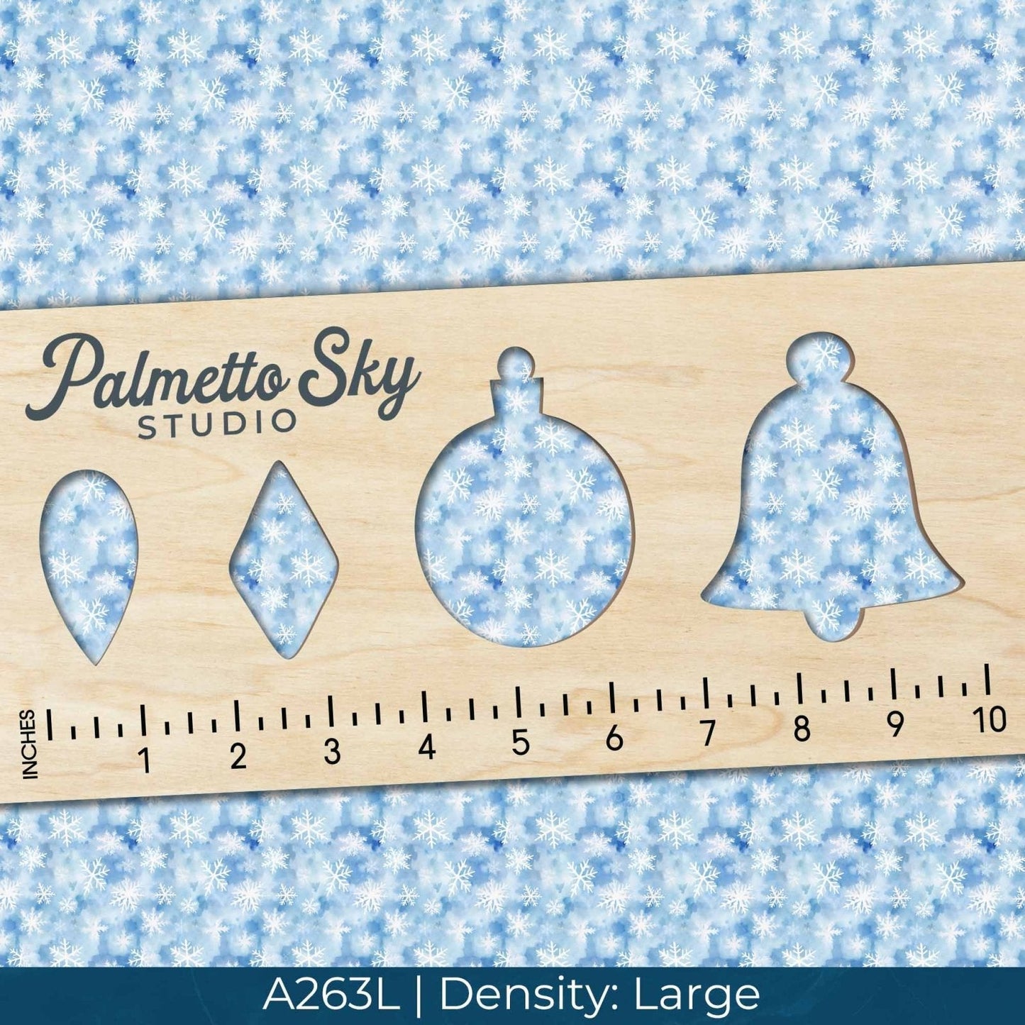 A263 Winter Watercolor Snowflakes - Palmetto Sky Studio
