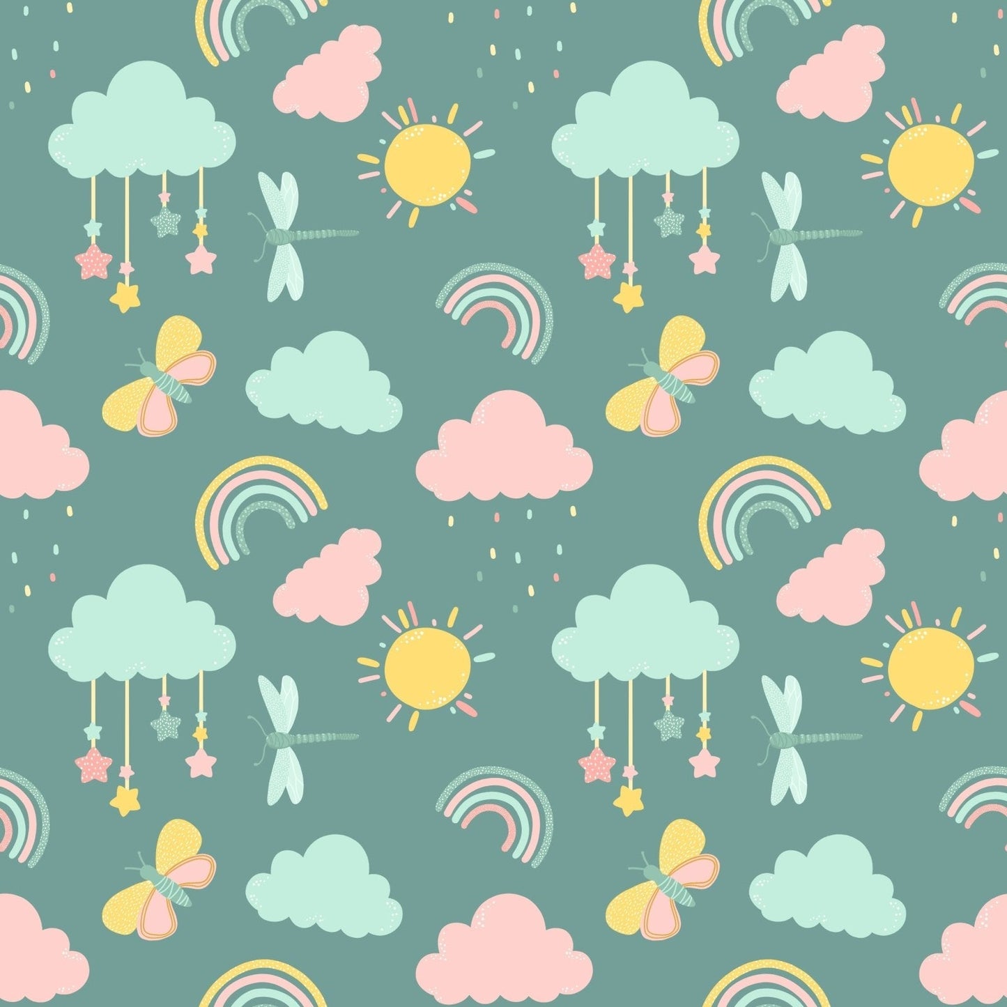 A273 Teal Baby Nursery - Palmetto Sky Studio