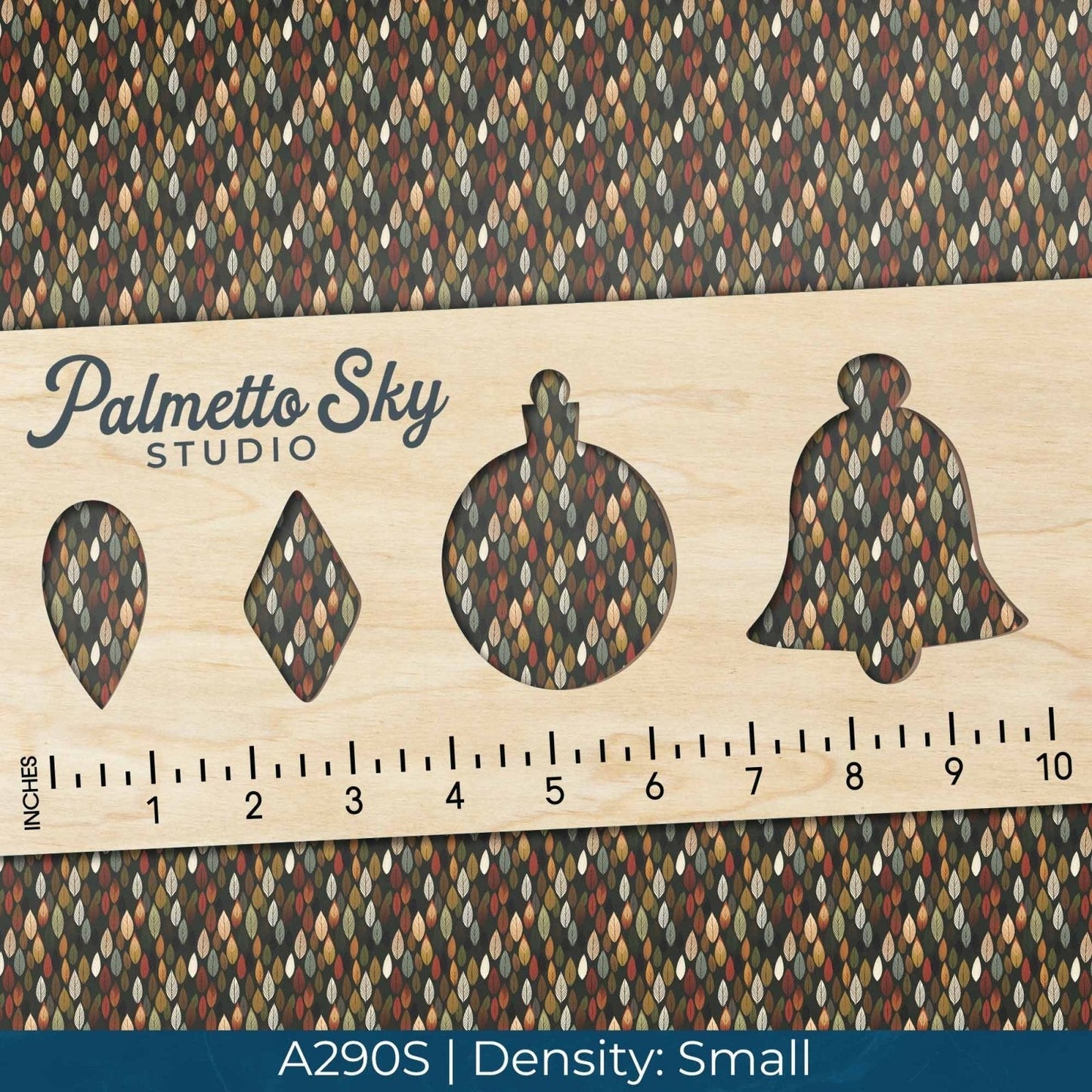 A290 Earth Tone Leaves - Palmetto Sky Studio