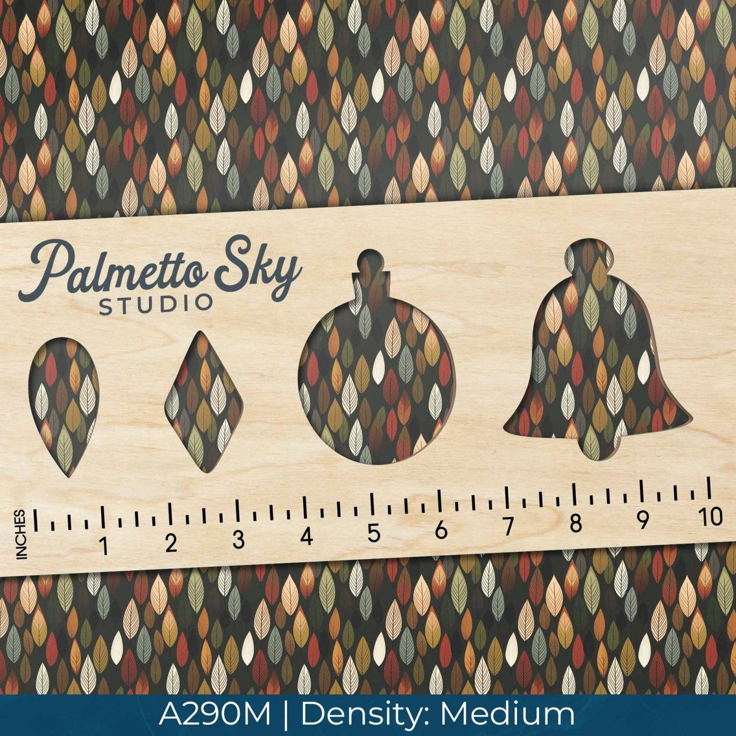 A290 Earth Tone Leaves - Palmetto Sky Studio