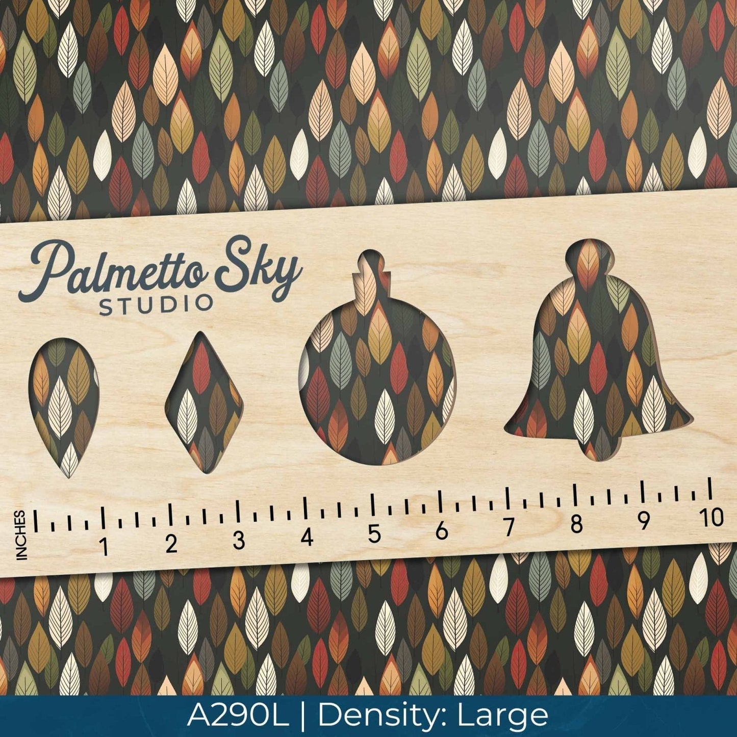 A290 Earth Tone Leaves - Palmetto Sky Studio