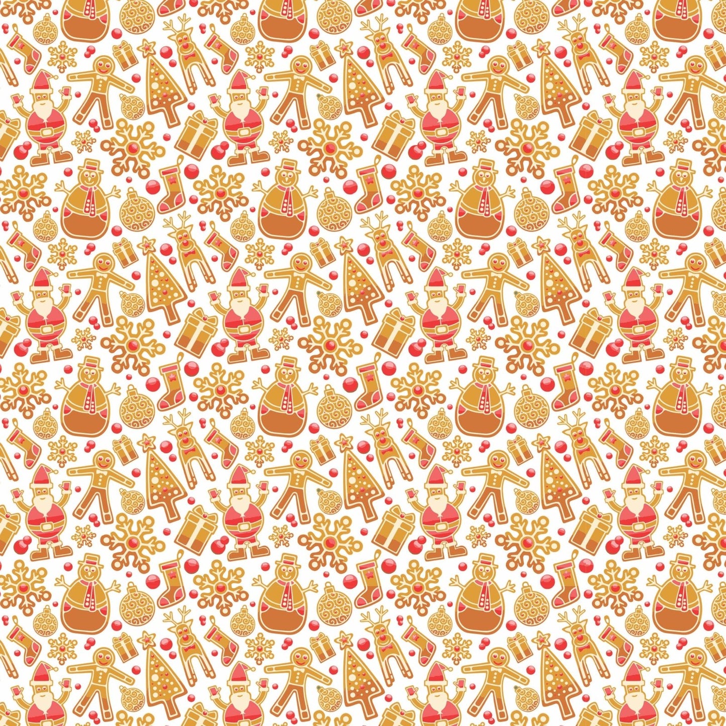 A299 White Gingerbread Shapes - Palmetto Sky Studio