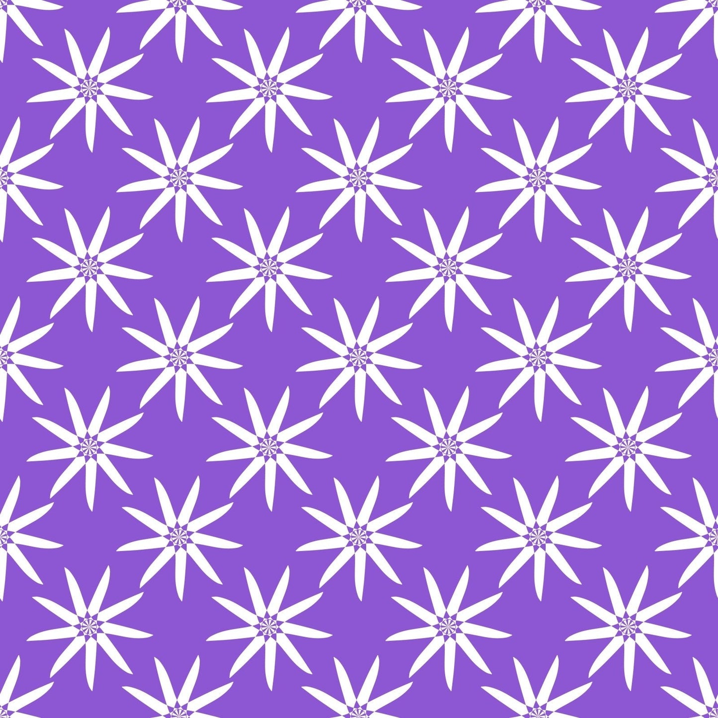 A320 Purple Geometric Flowers - Palmetto Sky Studio