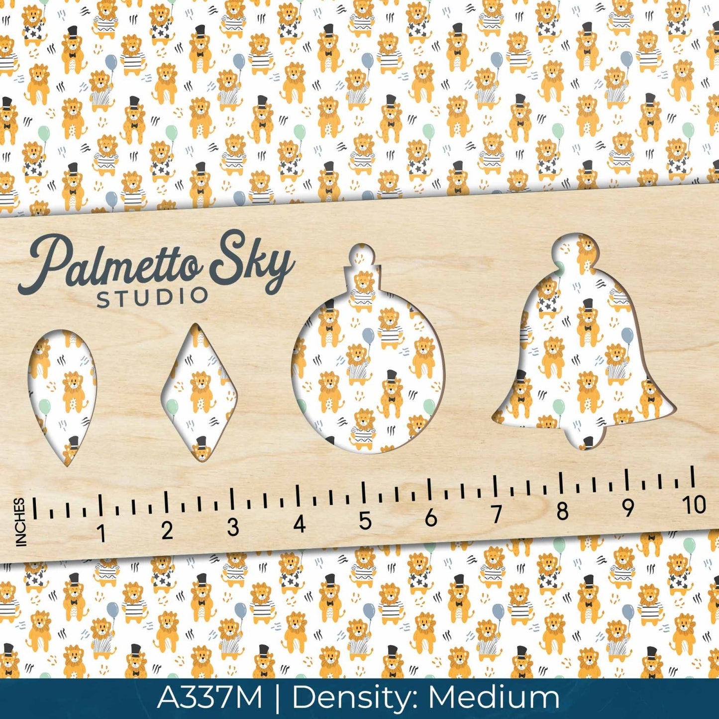 A337 White Party Lions - Palmetto Sky Studio