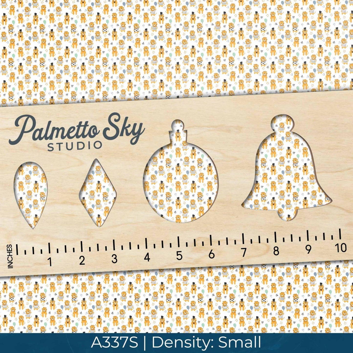 A337 White Party Lions - Palmetto Sky Studio