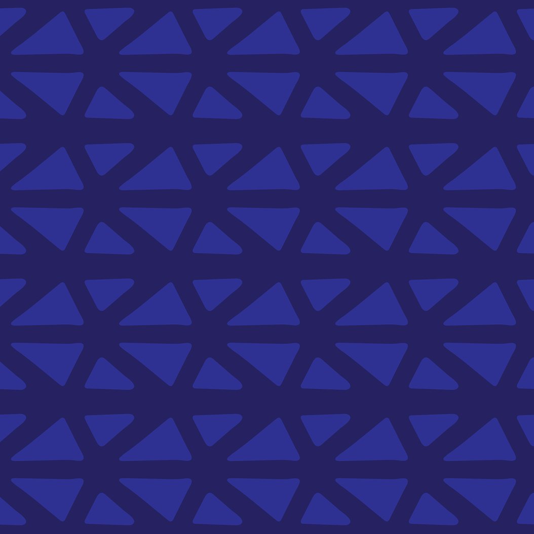 A342 Royal Blue Triangles - Palmetto Sky Studio
