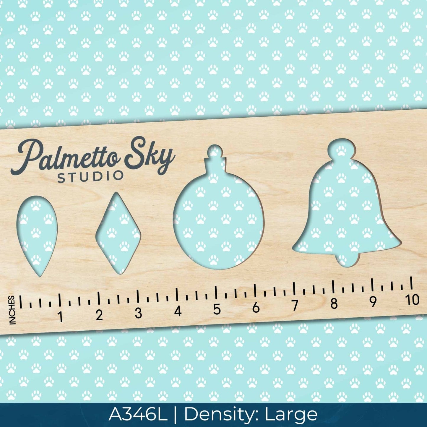 A346 Blue Paw Prints - Palmetto Sky Studio