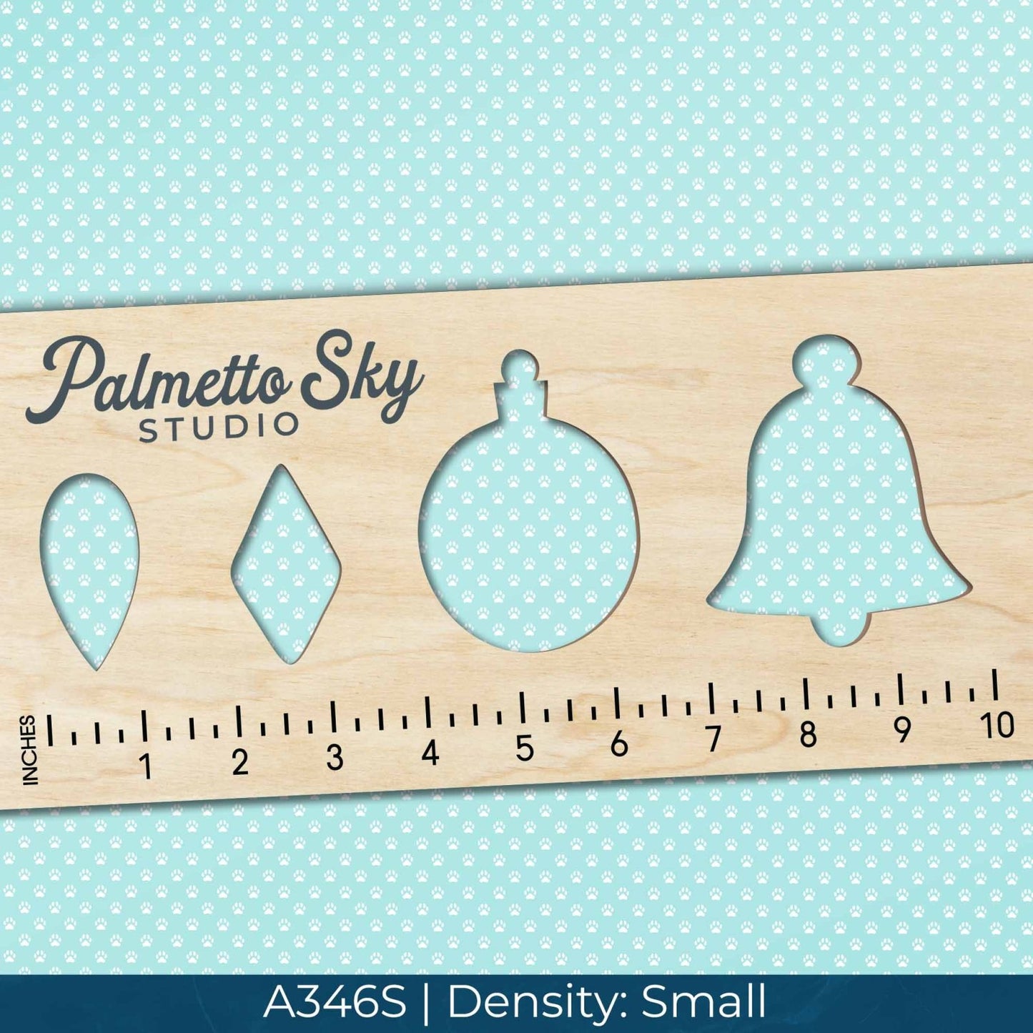 A346 Blue Paw Prints - Palmetto Sky Studio