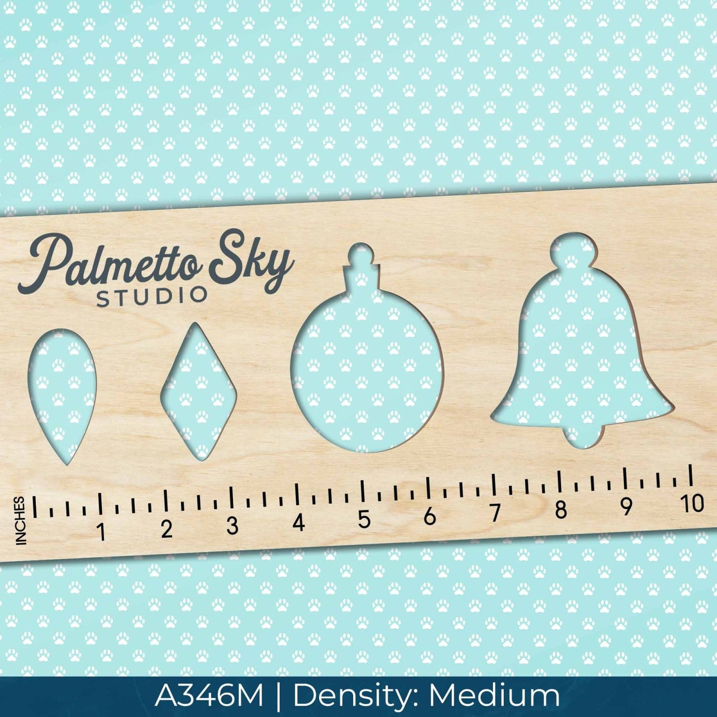 A346 Blue Paw Prints - Palmetto Sky Studio