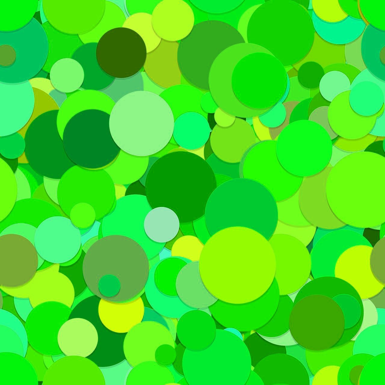 A366 Green Confetti Circles - Palmetto Sky Studio