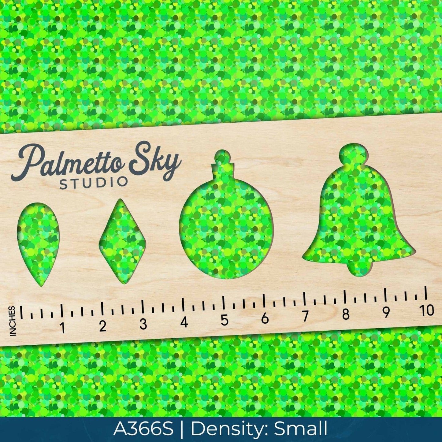 A366 Green Confetti Circles - Palmetto Sky Studio