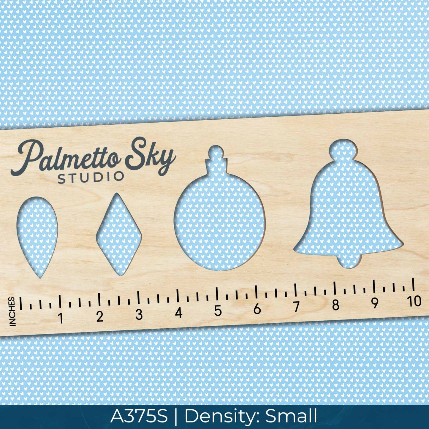 A375 Pastel Blue Hearts - Palmetto Sky Studio