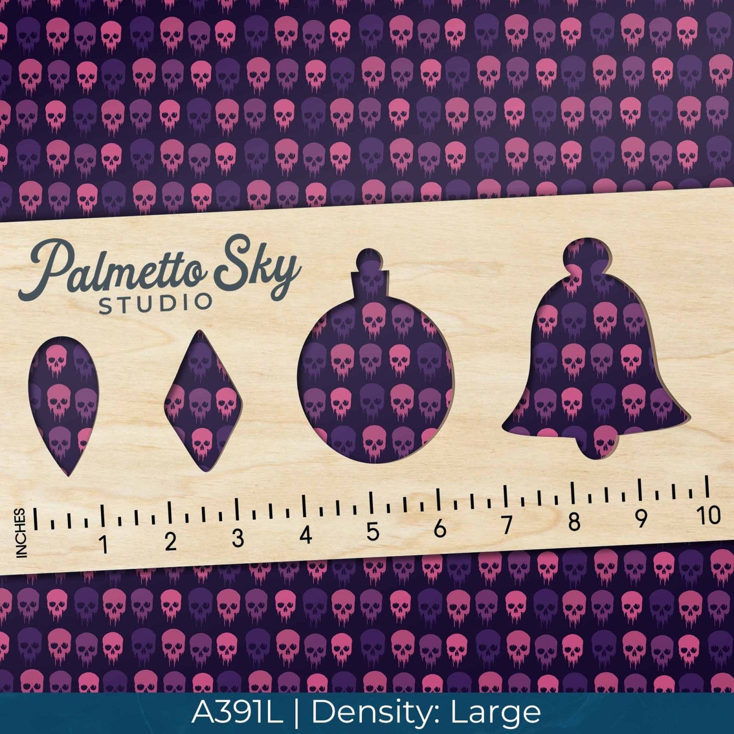 A391 Toxic Skulls Pattern - Palmetto Sky Studio