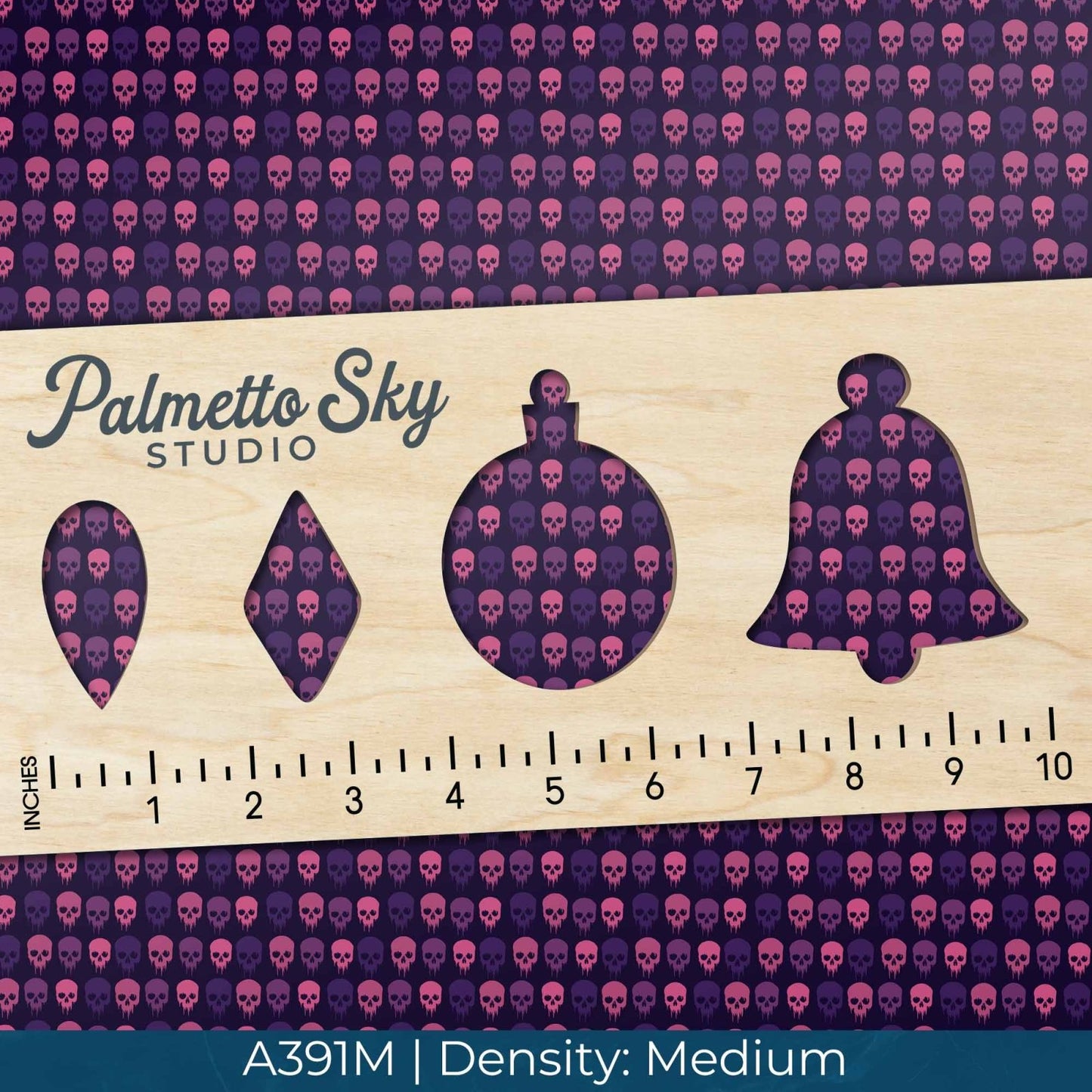 A391 Toxic Skulls Pattern - Palmetto Sky Studio