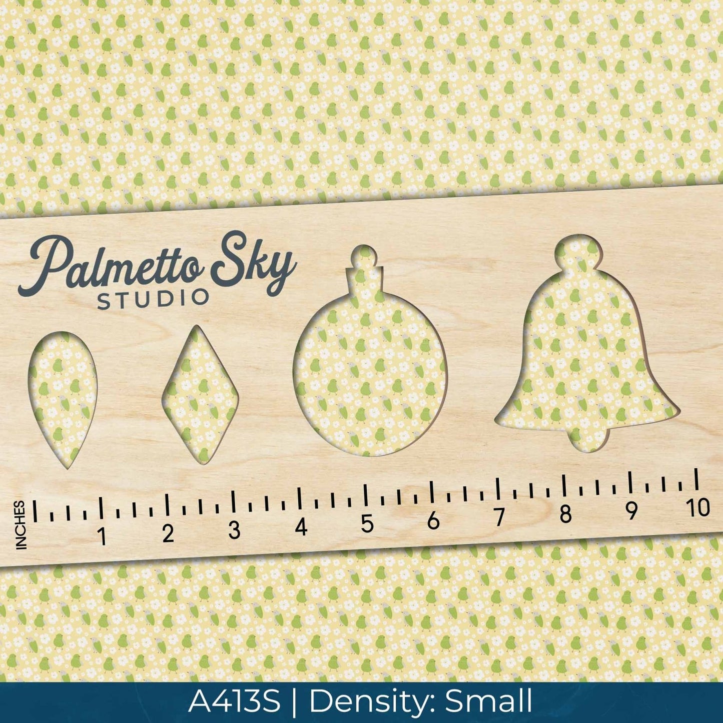 A413 Yellow & Green Spring Birds - Palmetto Sky Studio