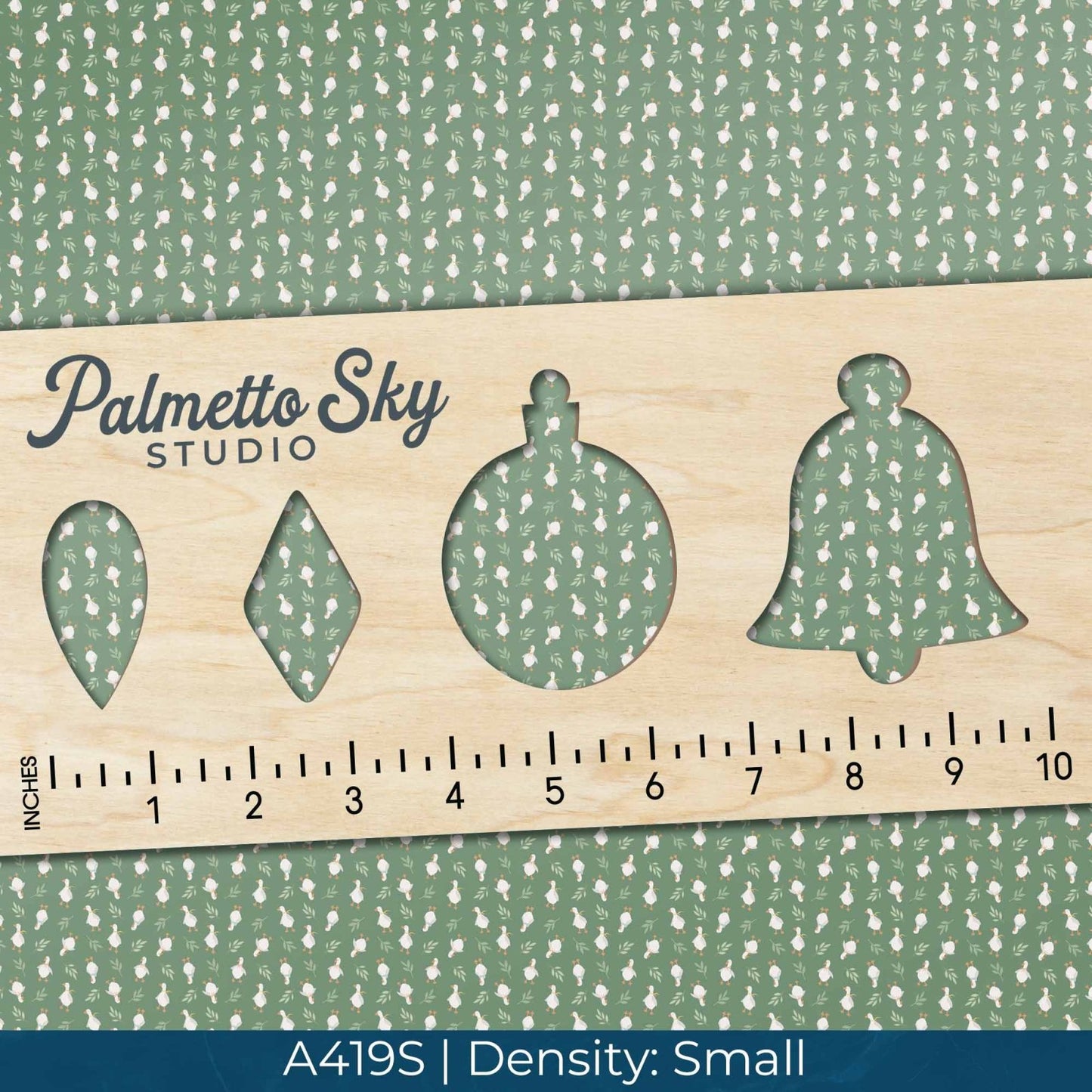 A419 Green Springtime Ducks - Palmetto Sky Studio