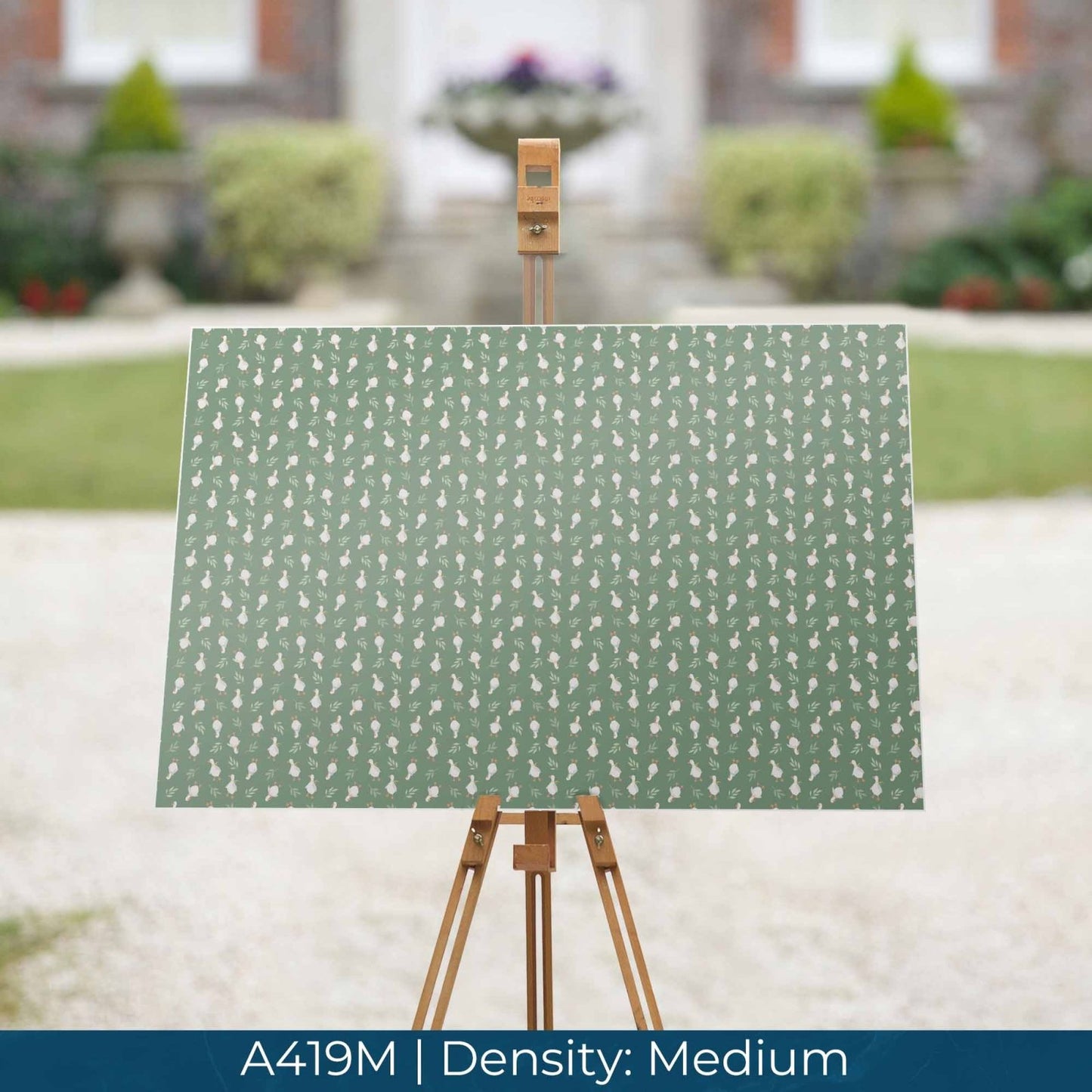 A419 Green Springtime Ducks - Palmetto Sky Studio