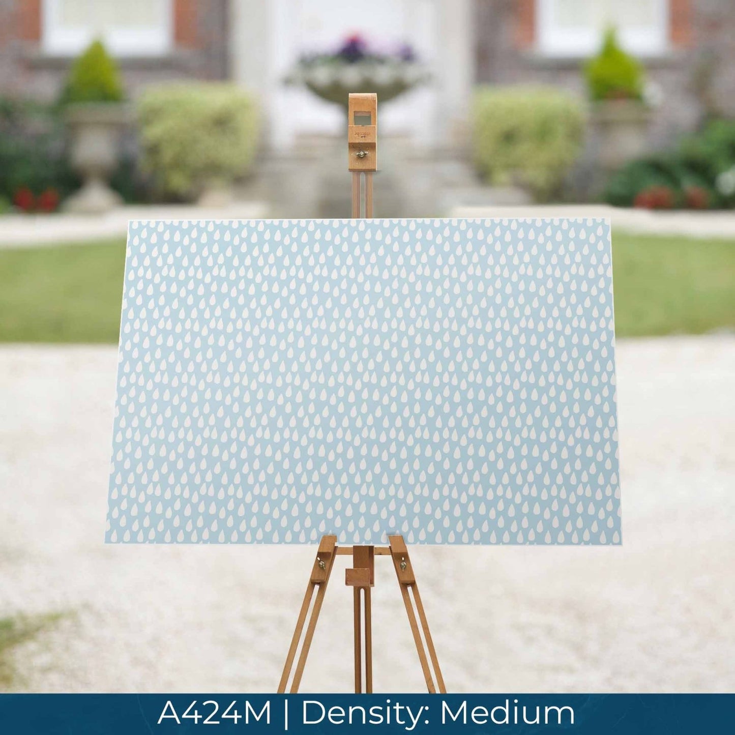 A424 Light Blue Raindrops - Palmetto Sky Studio
