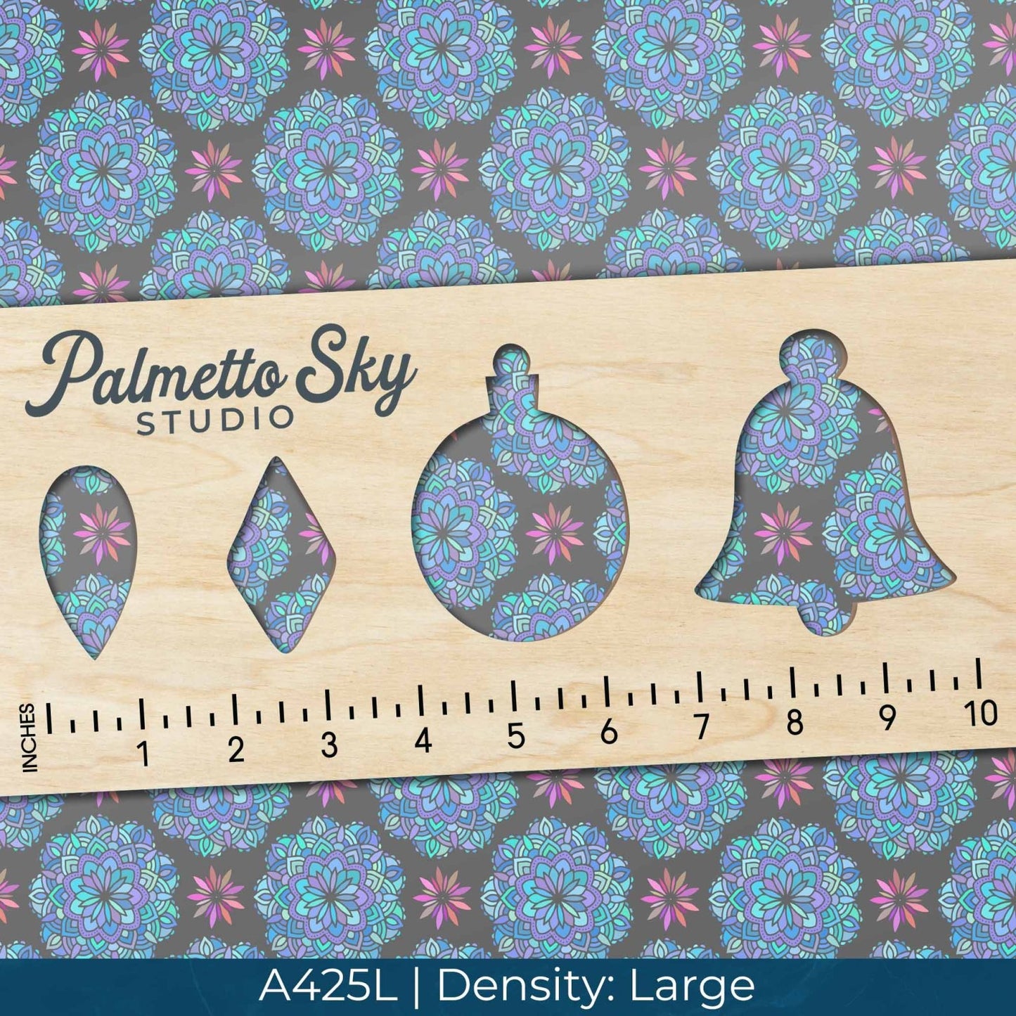 A425 Blue Mandalas - Palmetto Sky Studio