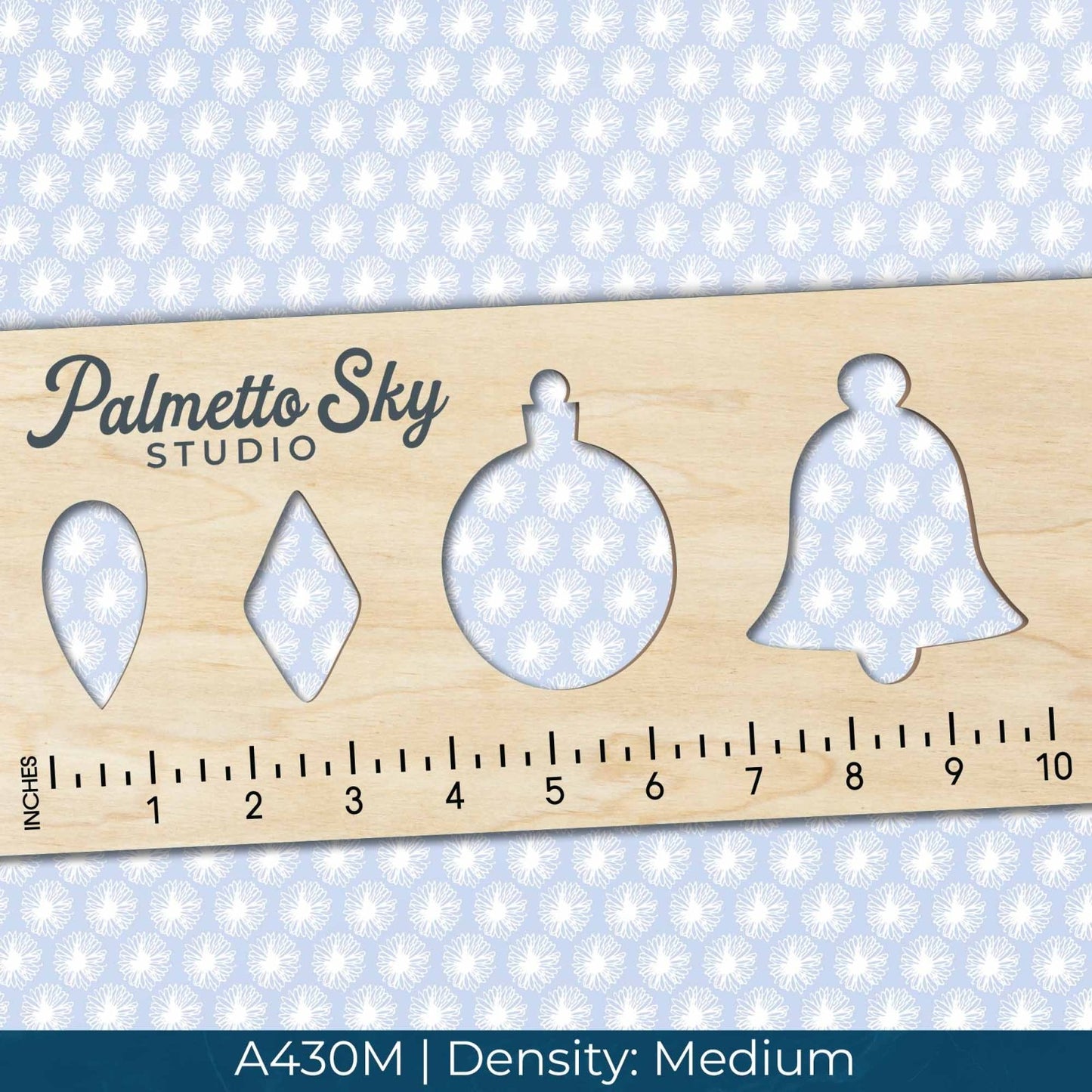 A430 Subtle Light Blue Flowers - Palmetto Sky Studio