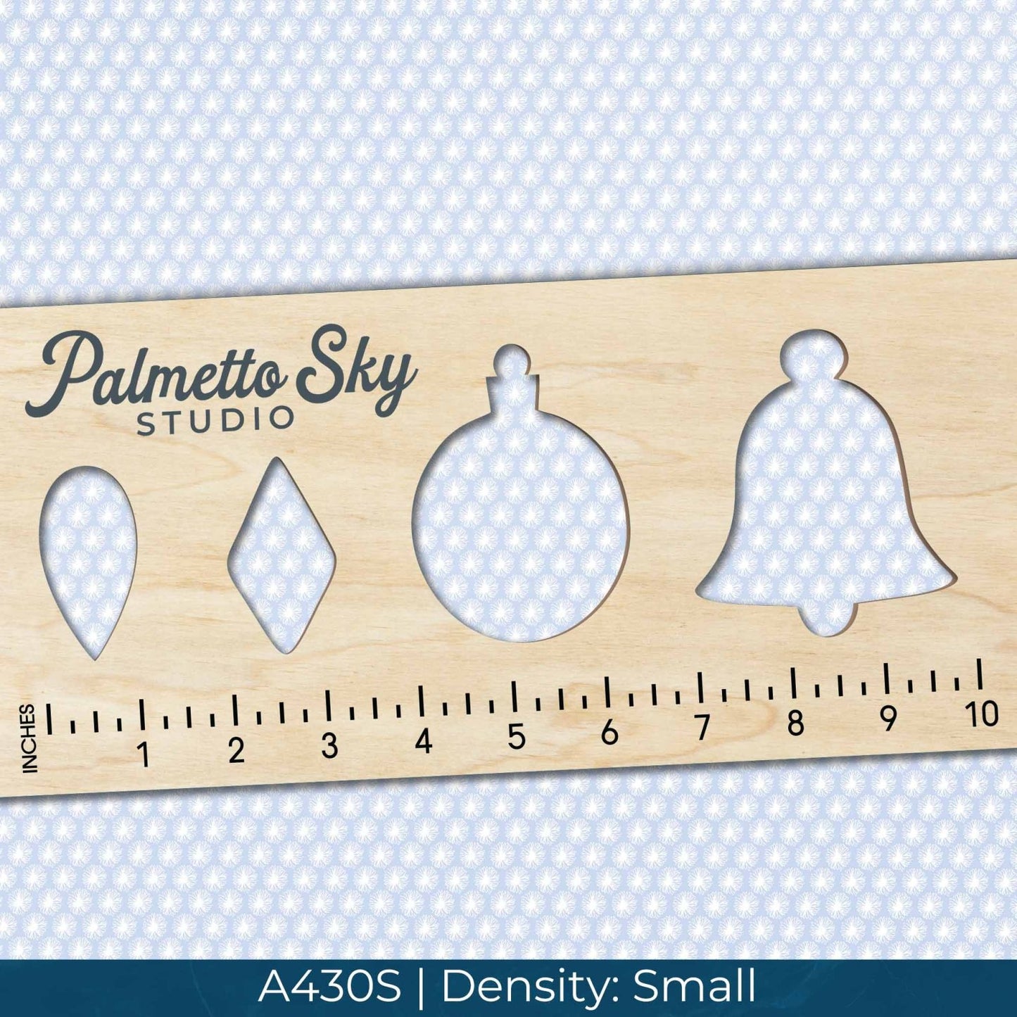 A430 Subtle Light Blue Flowers - Palmetto Sky Studio