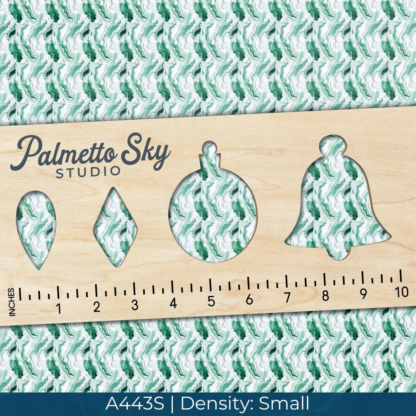 A443 Green & White Marble - Palmetto Sky Studio