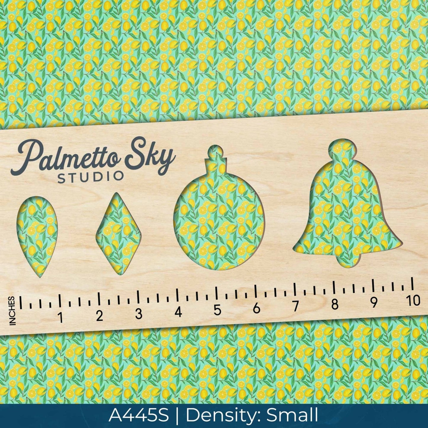 A445 Teal Summer Lemons - Palmetto Sky Studio