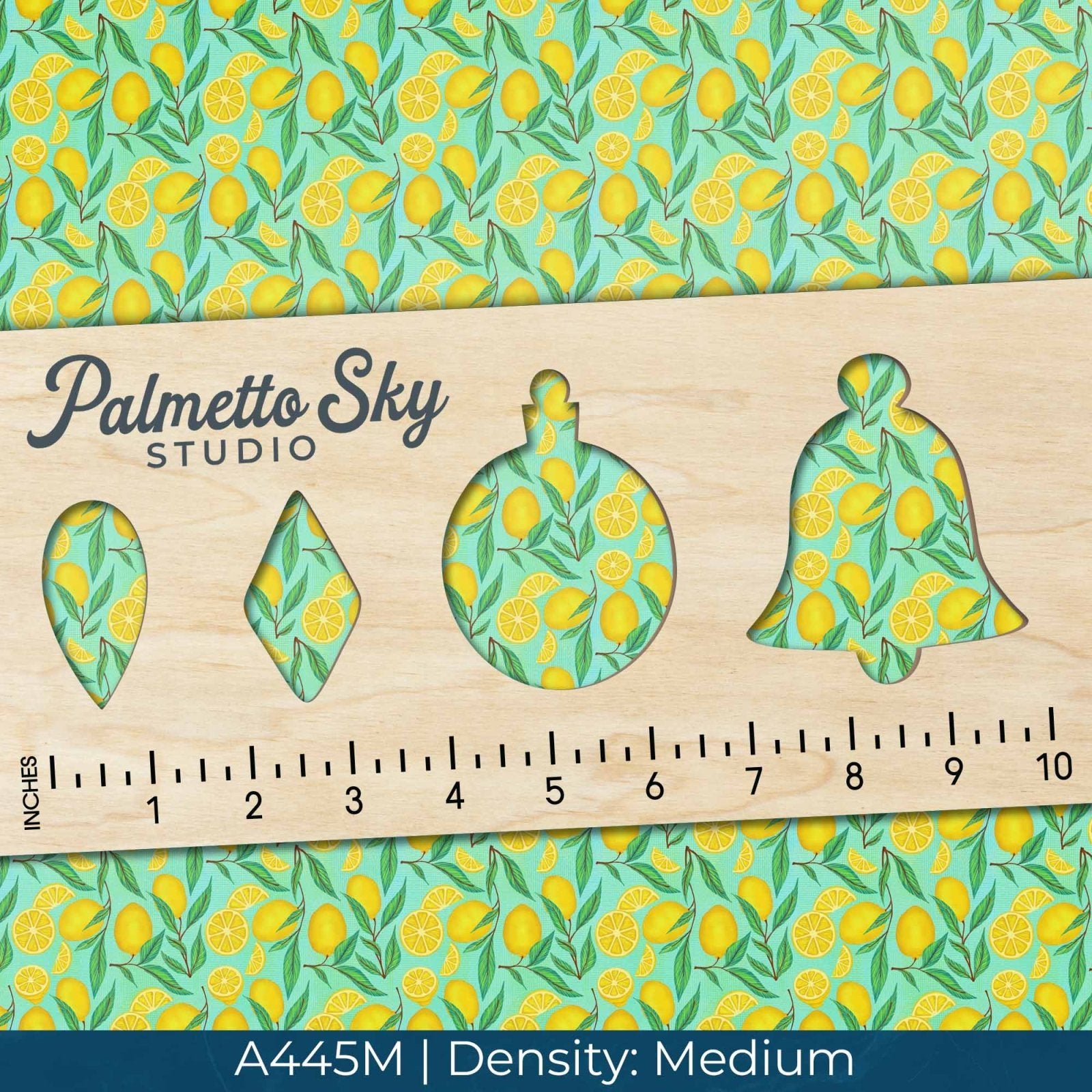 A445 Teal Summer Lemons - Palmetto Sky Studio