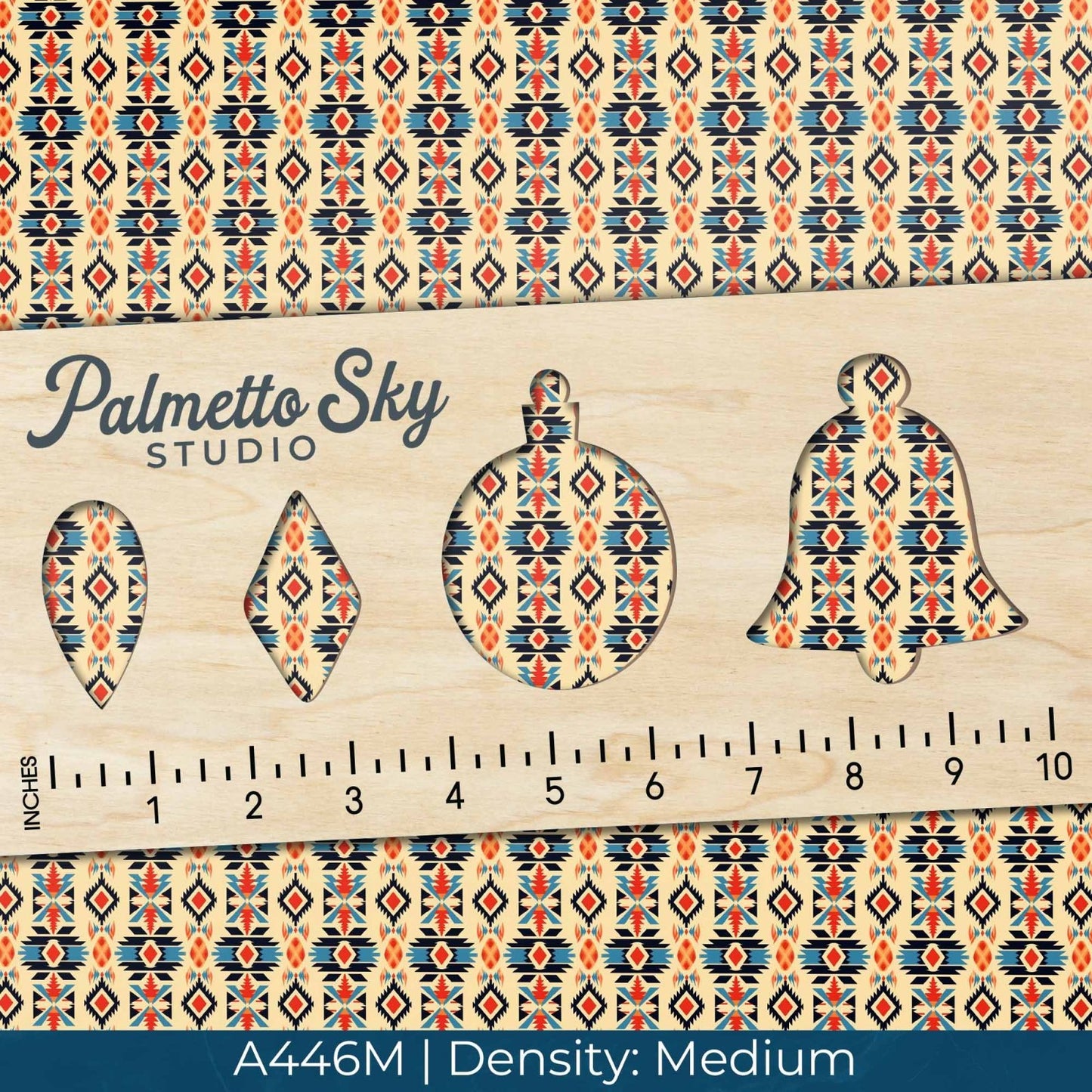 A446 Cream Bohemian Western Print - Palmetto Sky Studio