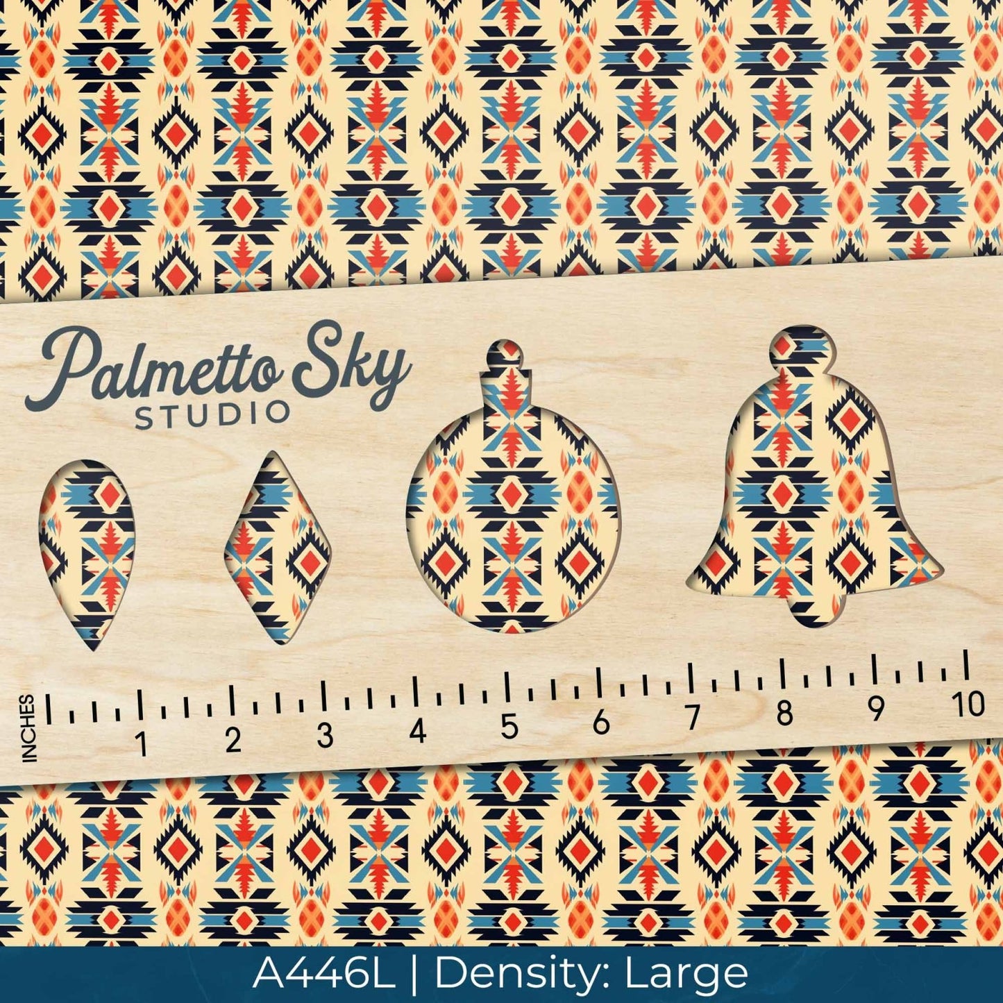 A446 Cream Bohemian Western Print - Palmetto Sky Studio