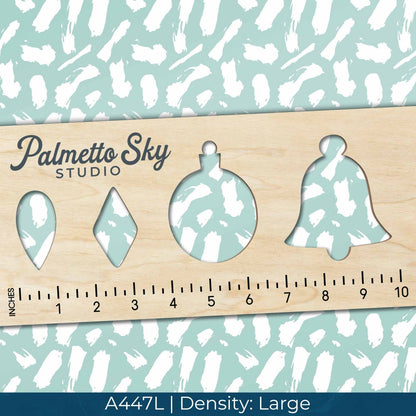 A447 Mint & White Paint Strokes - Palmetto Sky Studio