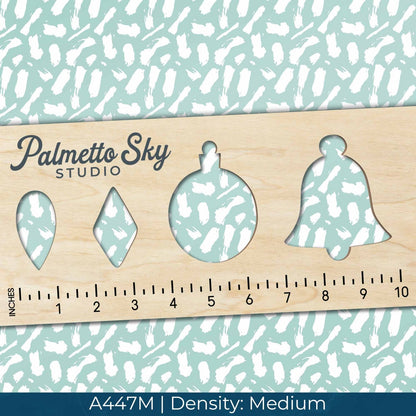 A447 Mint & White Paint Strokes - Palmetto Sky Studio