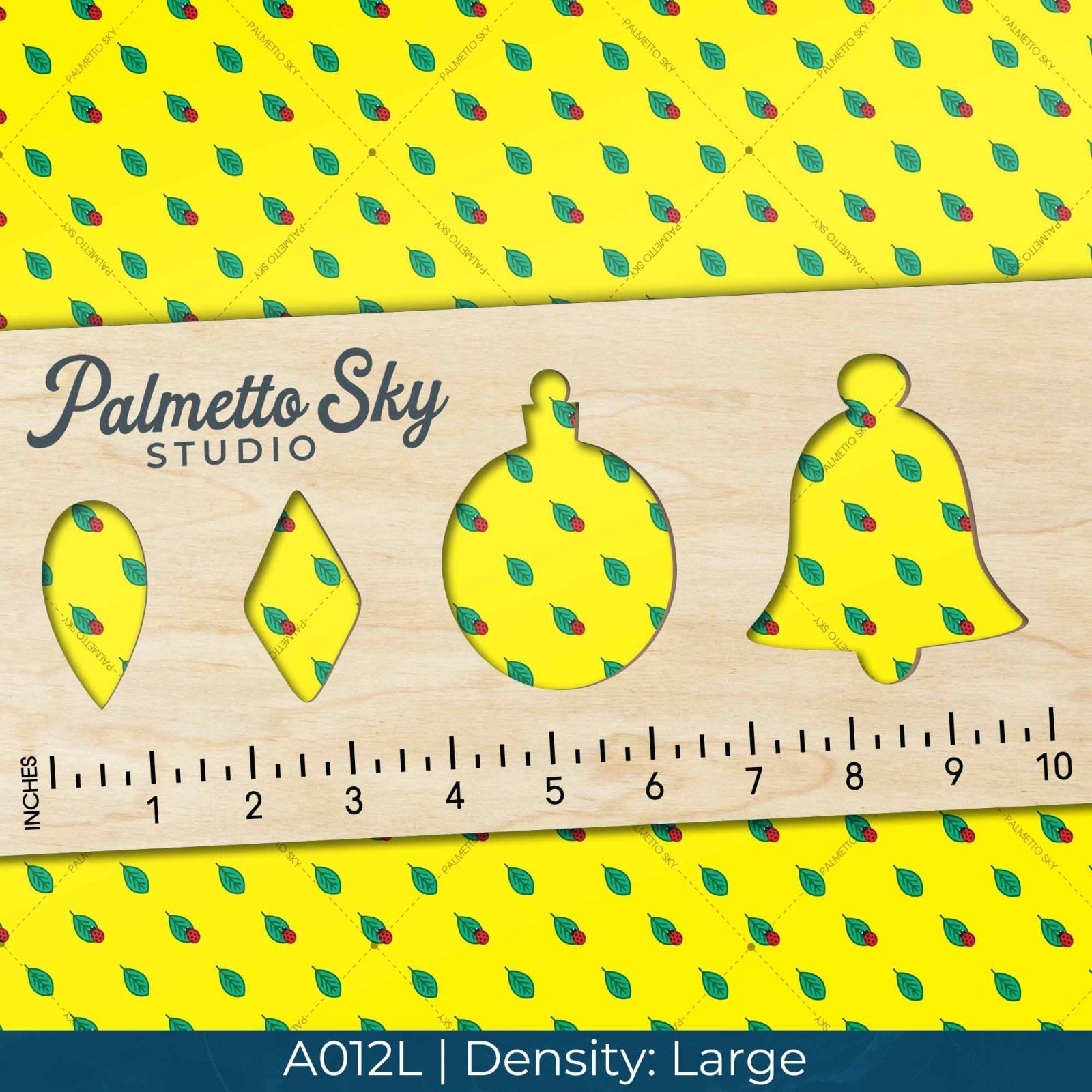 A012 Lemon Leaf Ladybug - Palmetto Sky Studio