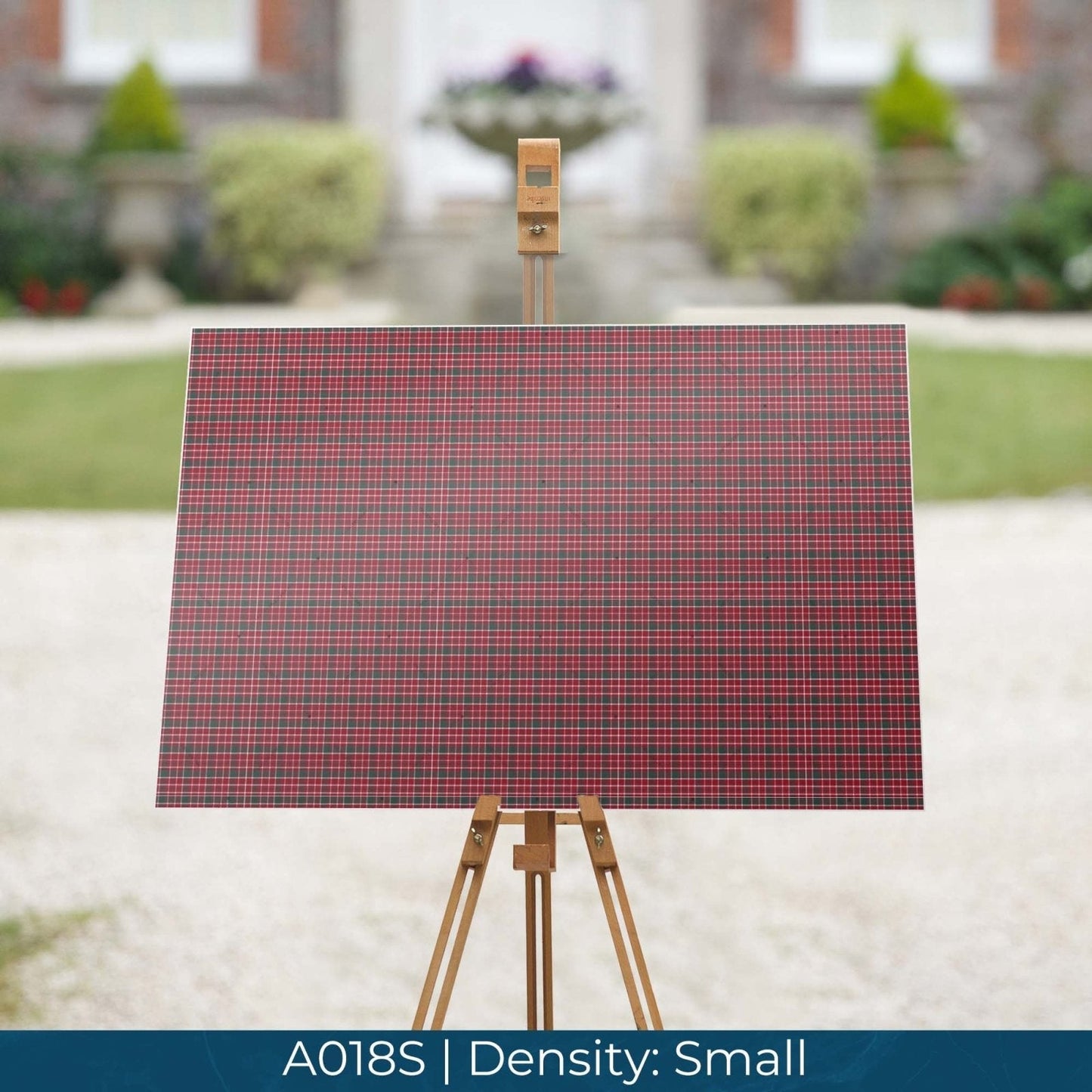 A018 Plaid Red Fabric - Palmetto Sky Studio