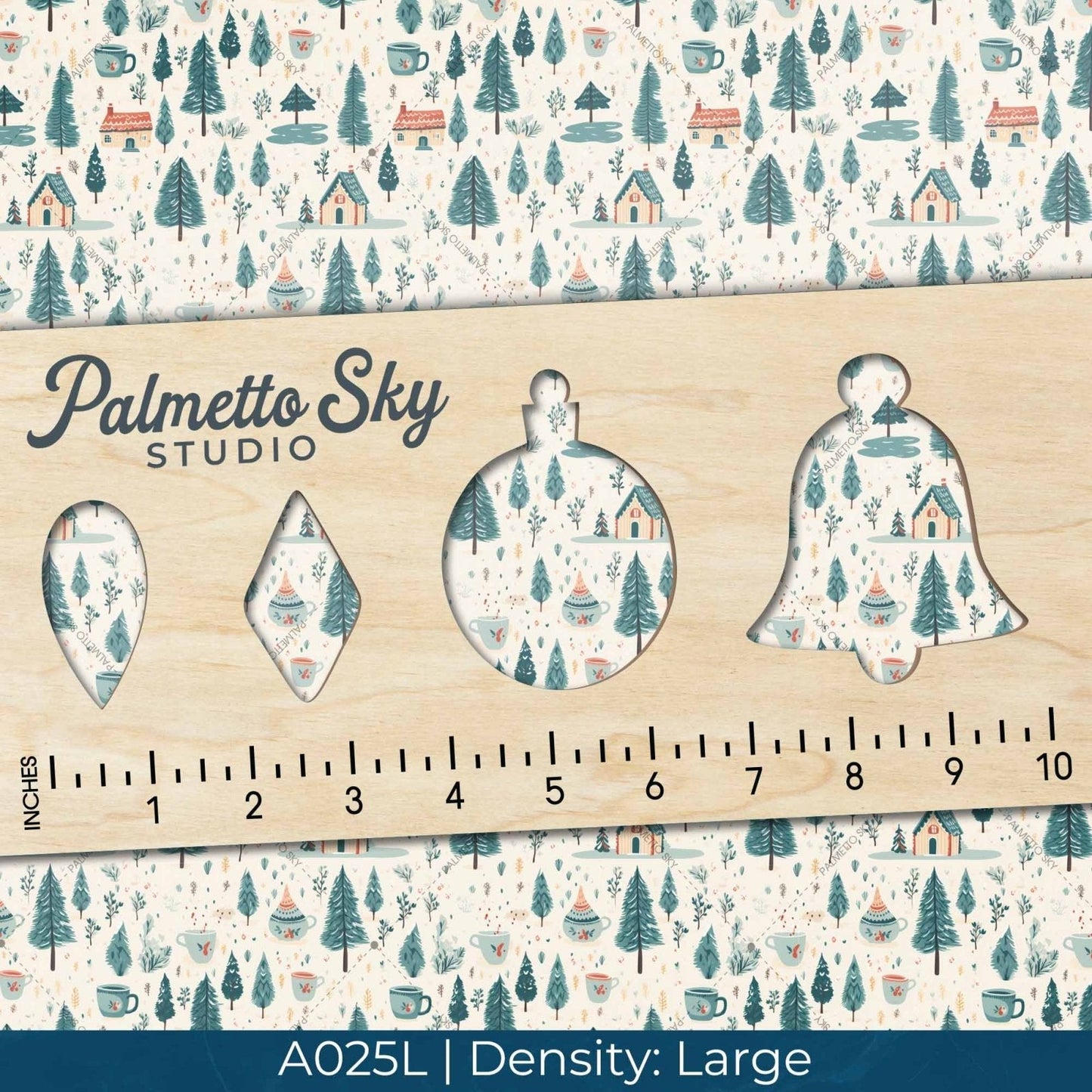 A025 Snowy Forest Home - Palmetto Sky Studio