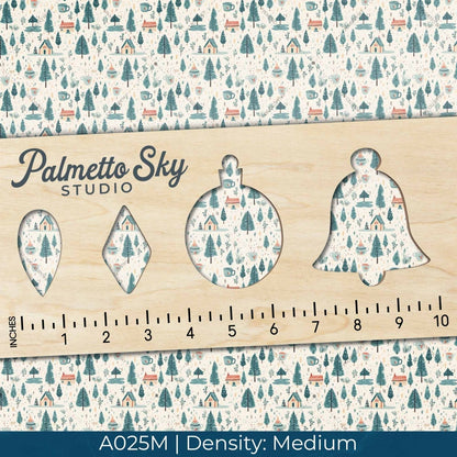 A025 Snowy Forest Home - Palmetto Sky Studio