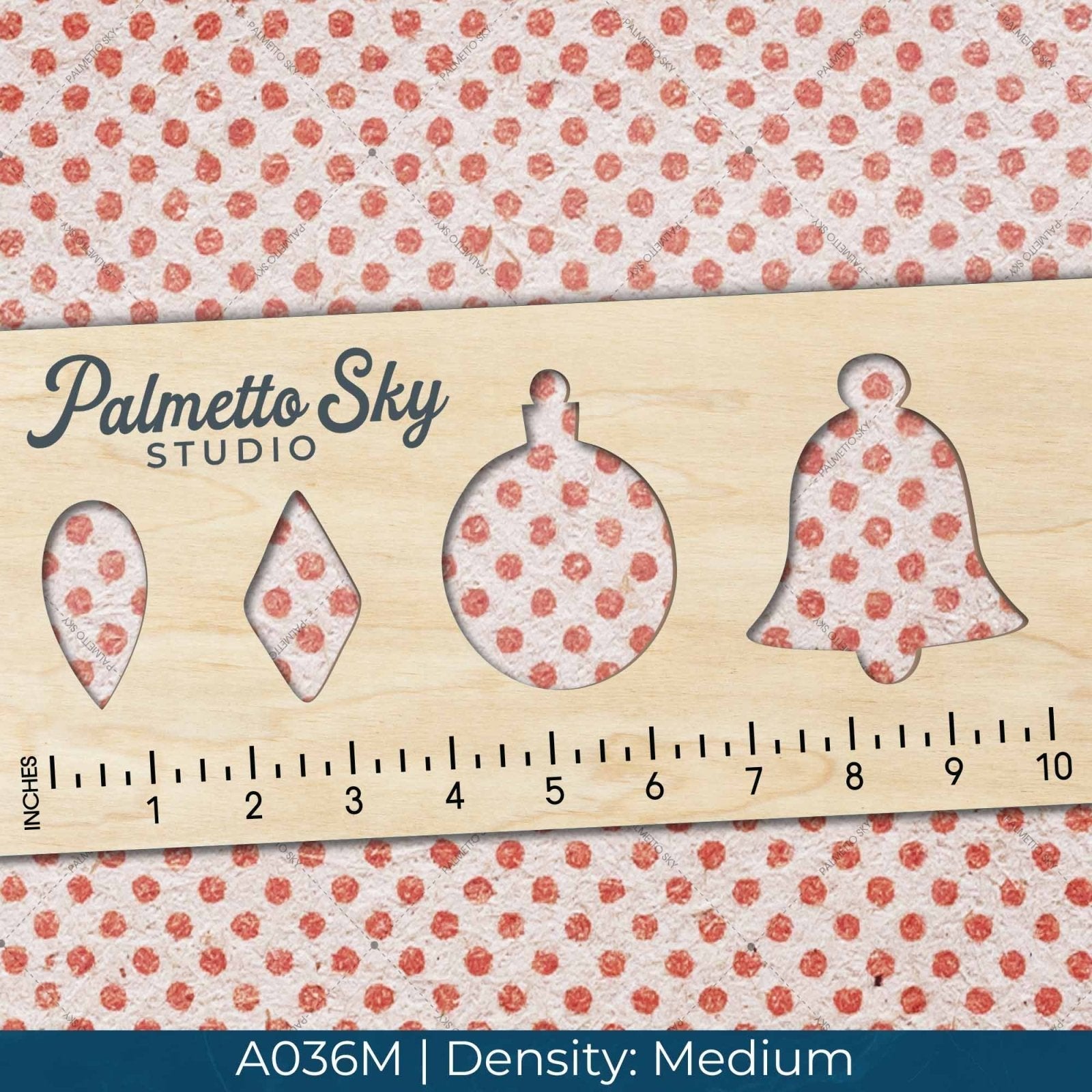 A036 Red Polka Dots - Palmetto Sky Studio