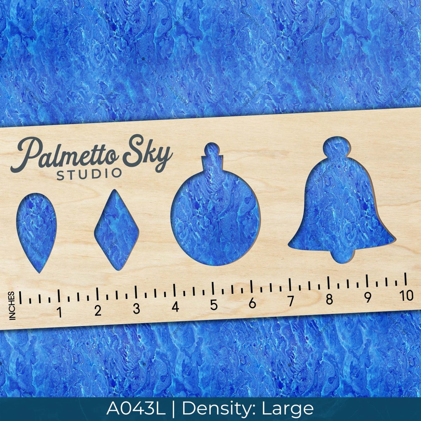 A043 Blue Water Ripples - Palmetto Sky Studio