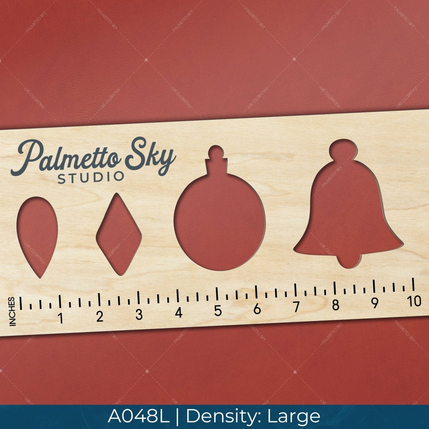 A048 Red Leather - Palmetto Sky Studio