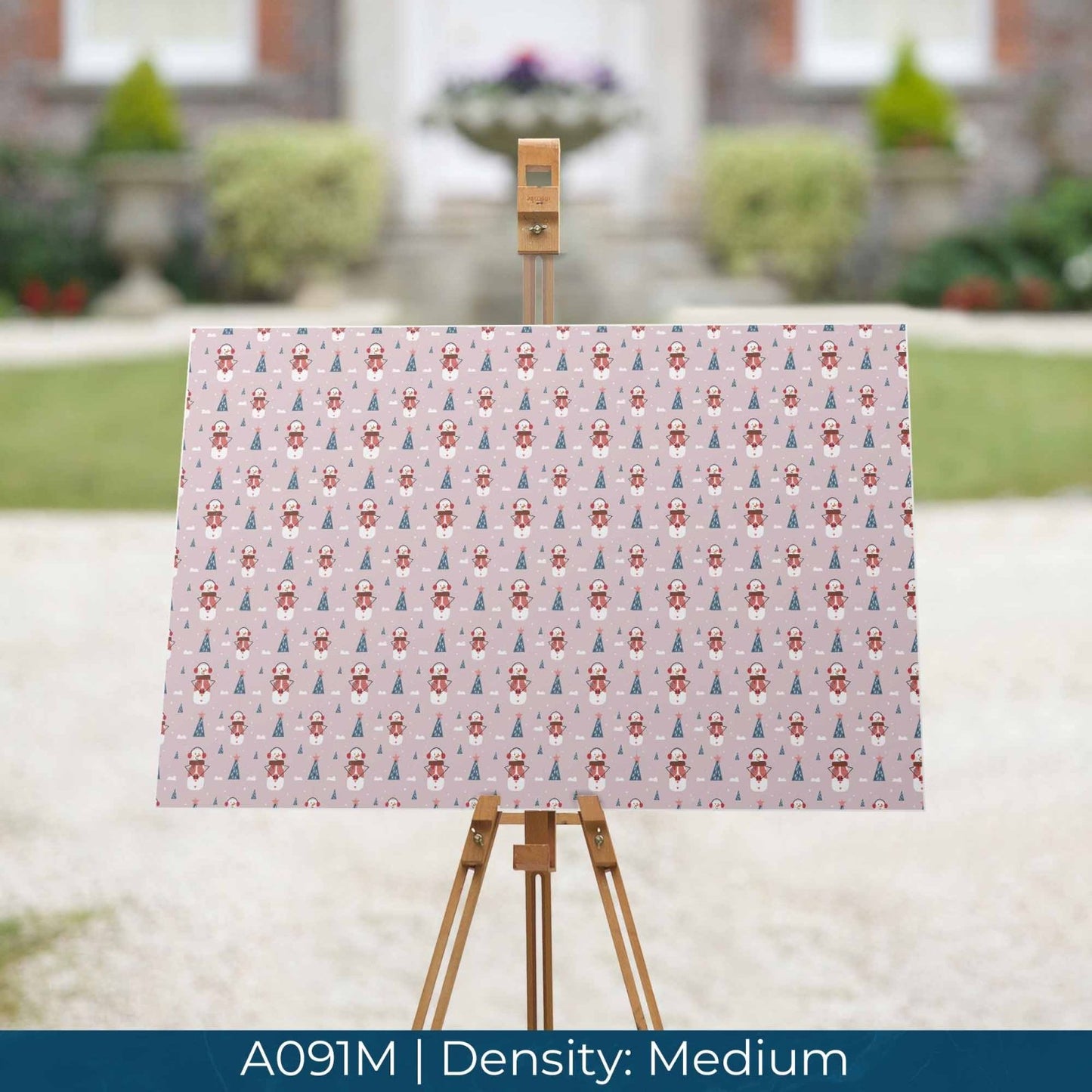 A091 Pink Snowman - Palmetto Sky Studio