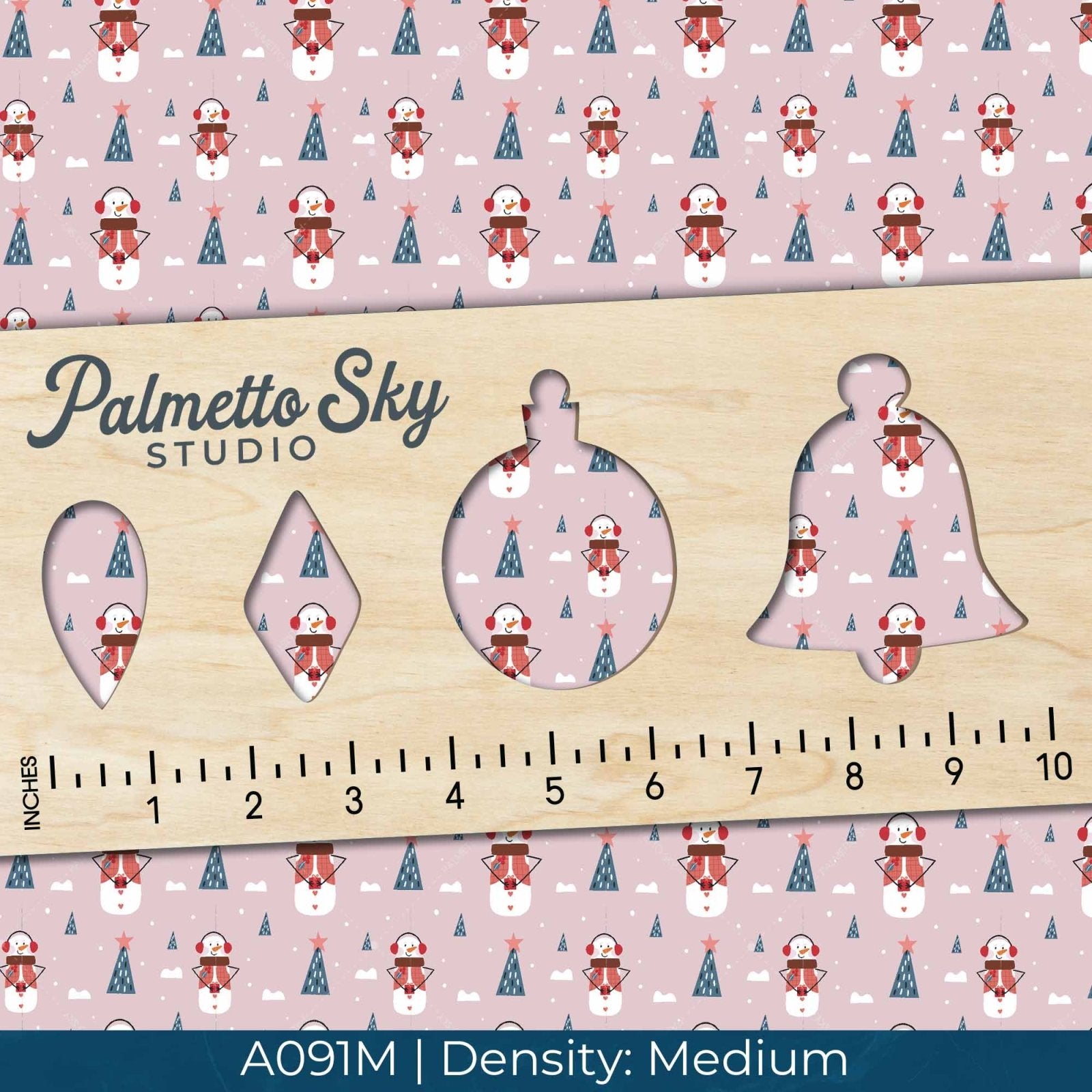 A091 Pink Snowman - Palmetto Sky Studio