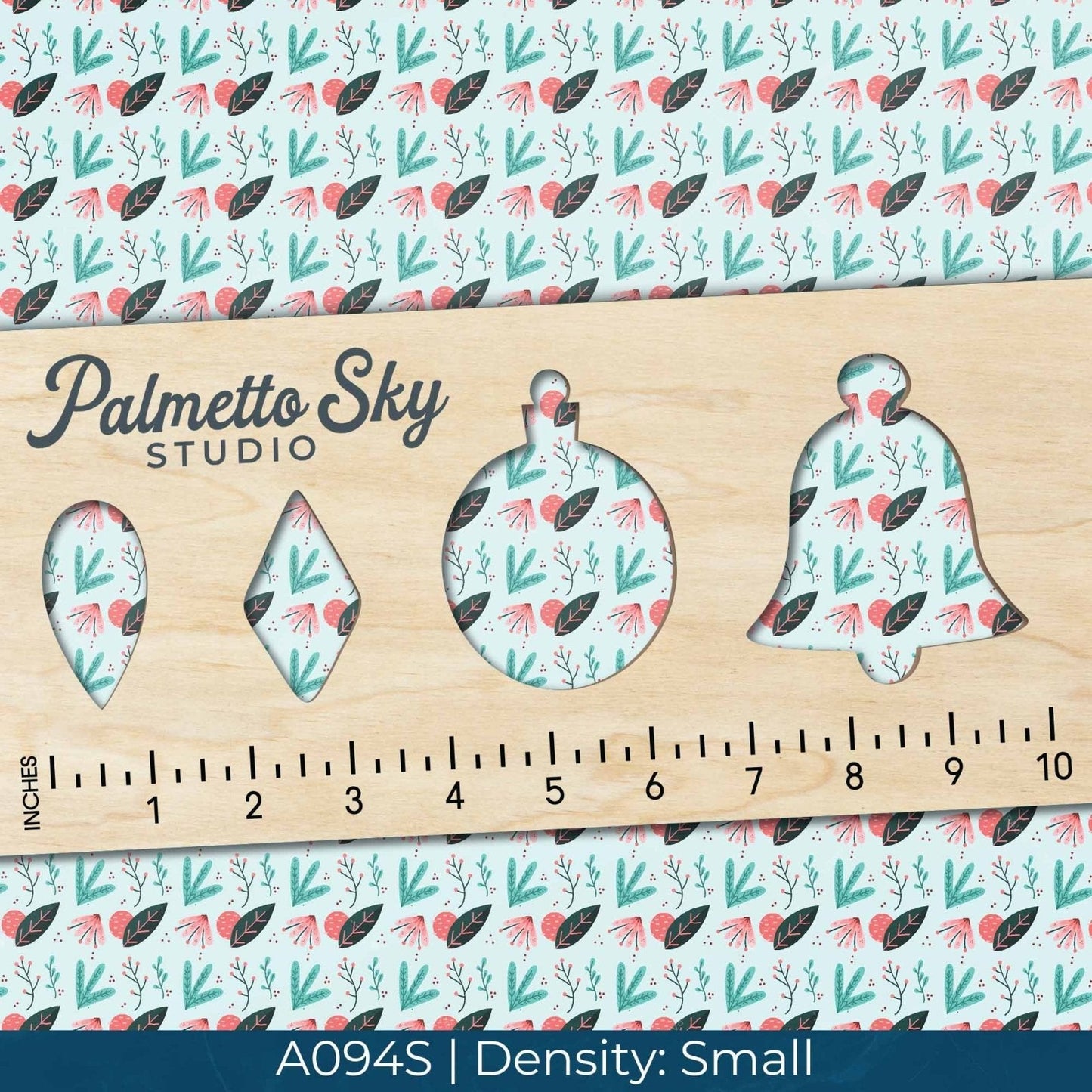A094 Pink Teal Florals - Palmetto Sky Studio