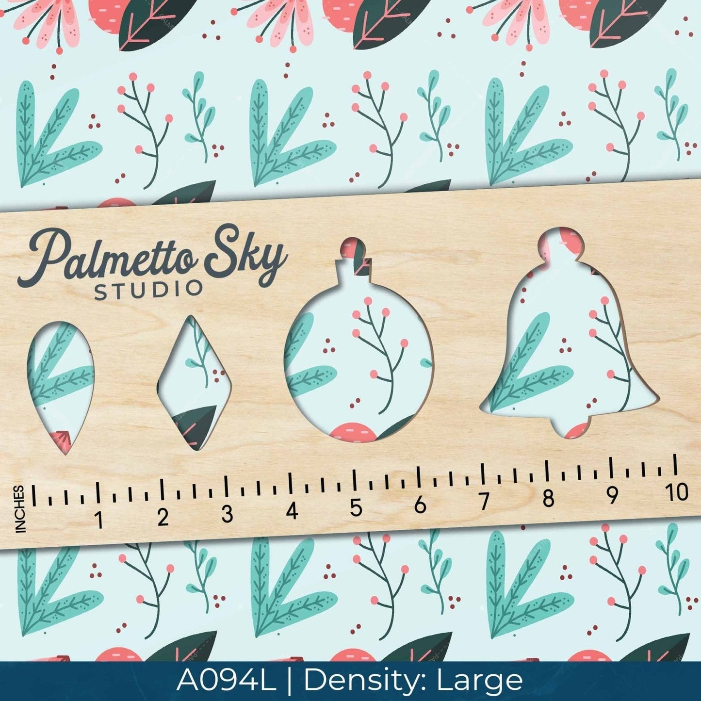 A094 Pink Teal Florals - Palmetto Sky Studio