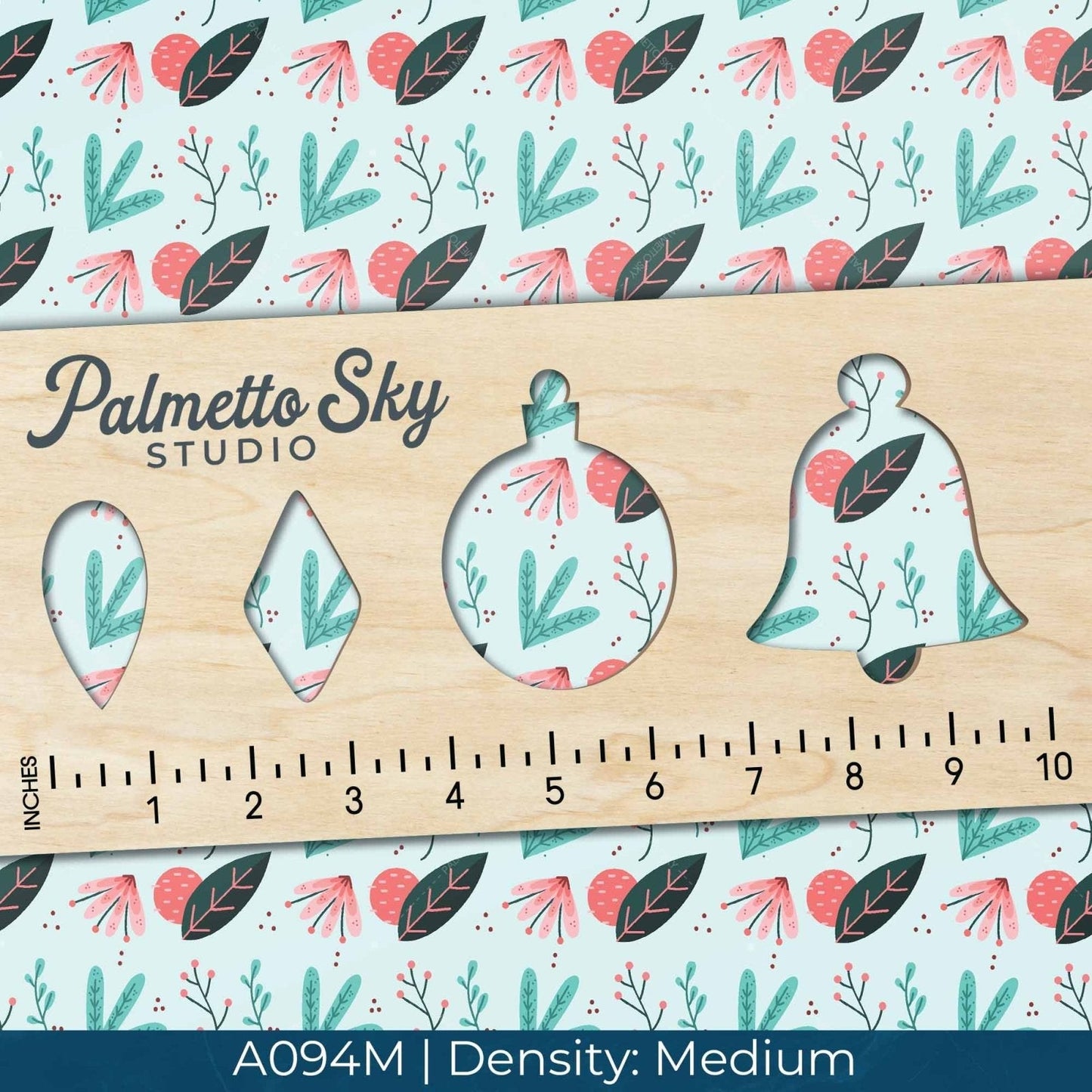 A094 Pink Teal Florals - Palmetto Sky Studio
