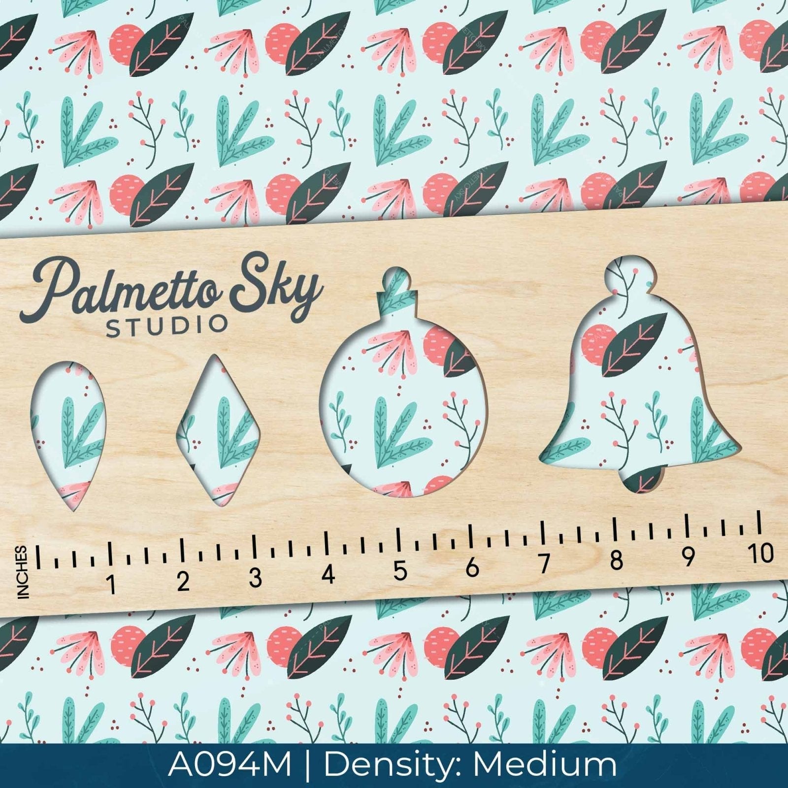 A094 Pink Teal Florals - Palmetto Sky Studio